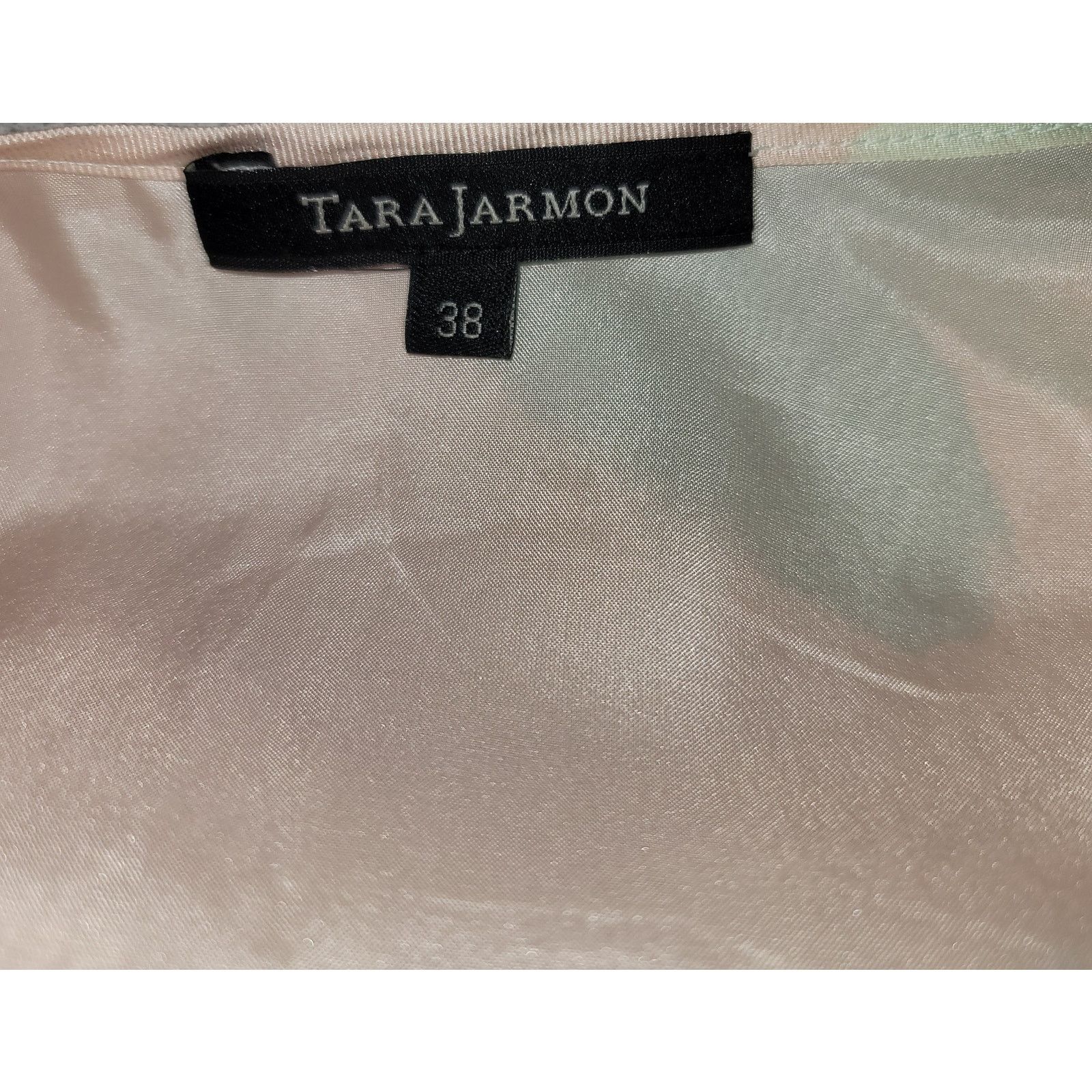 Other VTG Tara Jarmon Green Pink Retro Mini Dress 38 M 100% Silk Size M / US 6-8 / IT 42-44 - 3 Thumbnail
