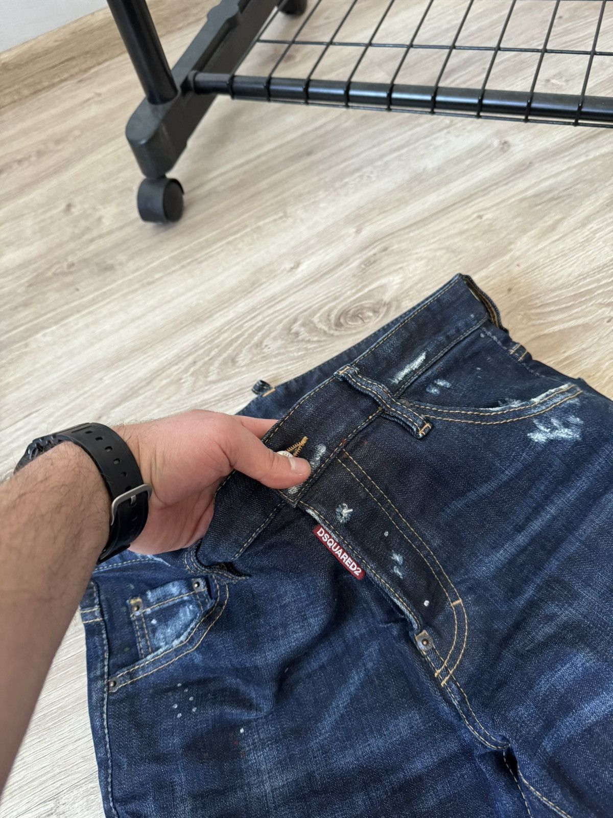 Other Dsquared2 Painted Distressed Denim Jeans Size US 30 / EU 46 - 7 Thumbnail
