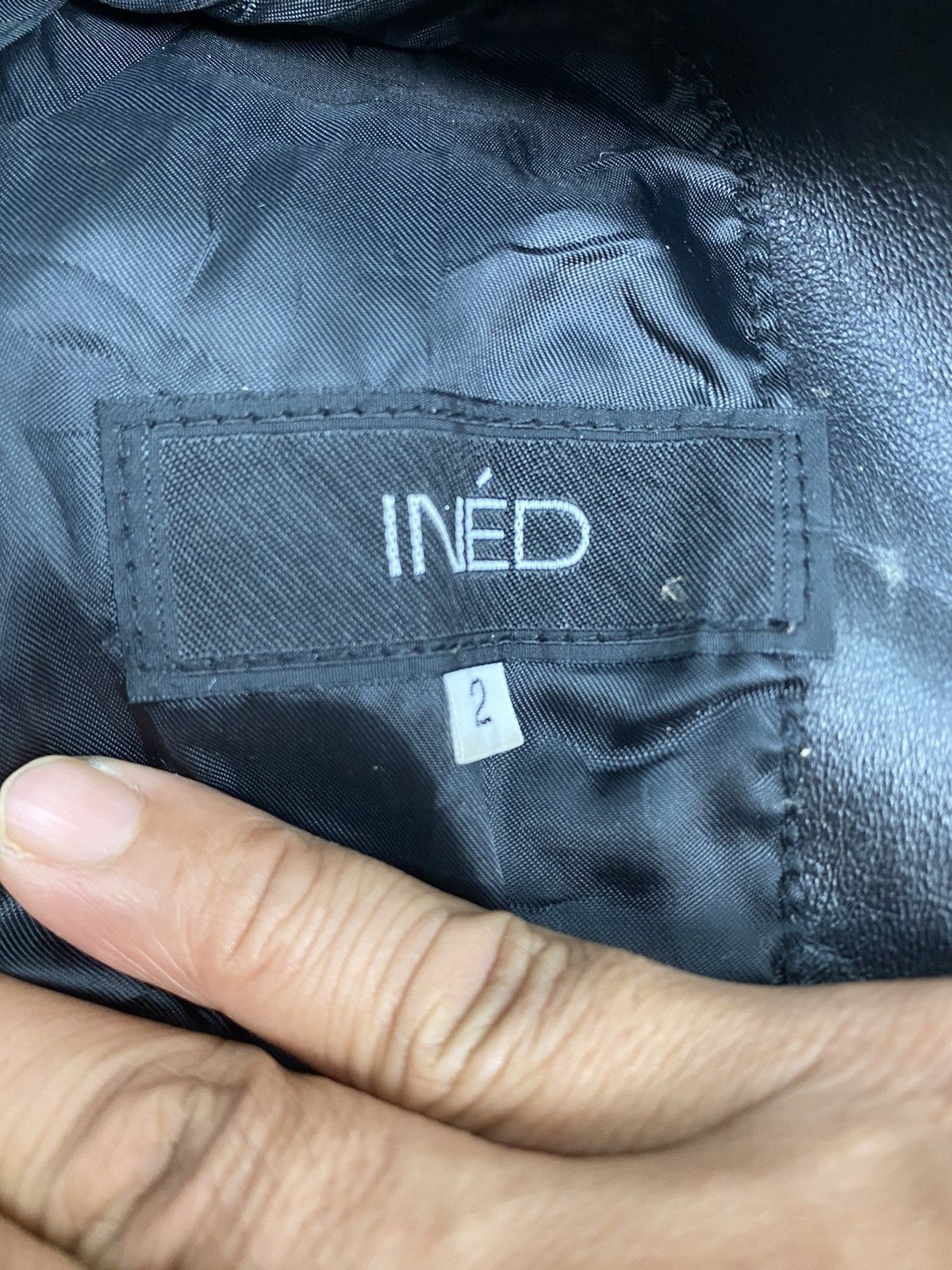 Vintage × Yohji Yamamoto 🔥RARE🔥VINTAGE INED By YOHJI YAMAMOTO LEATHER JACKET Size XXS / US 00 / IT 34 - 5 Thumbnail