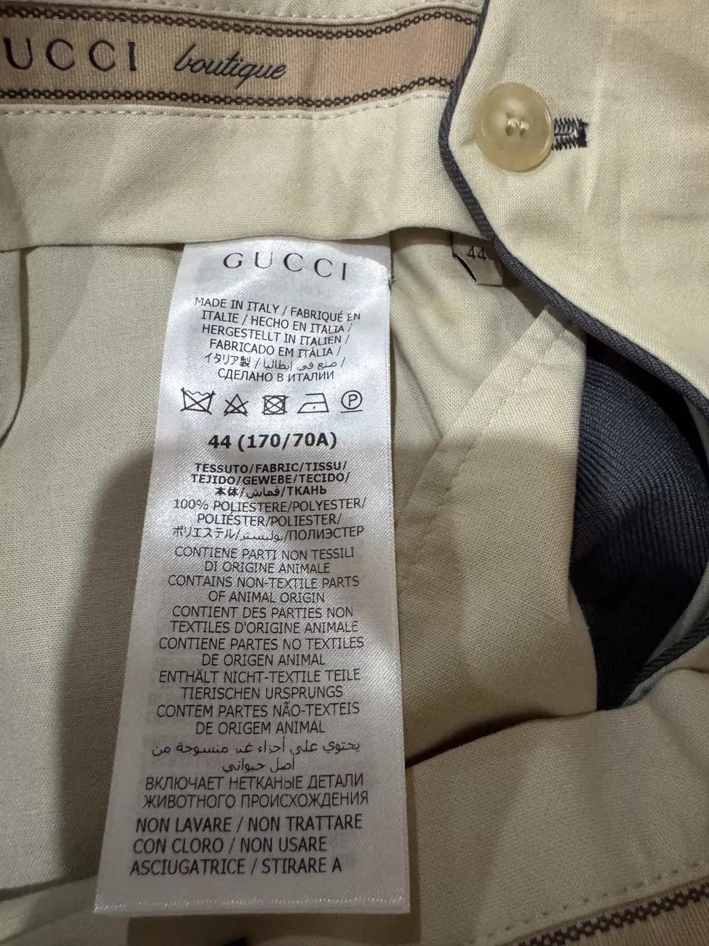 Gucci Gucci Gray Straight Wide-Leg Pants Size 44 New with Tags Size US 28 / EU 44 - 4 Thumbnail