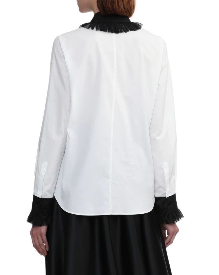 Comme des Garcons Comme Des Garcons Cutout mesh-trimmed shirt Size S / US 4 / IT 40 - 4 Thumbnail
