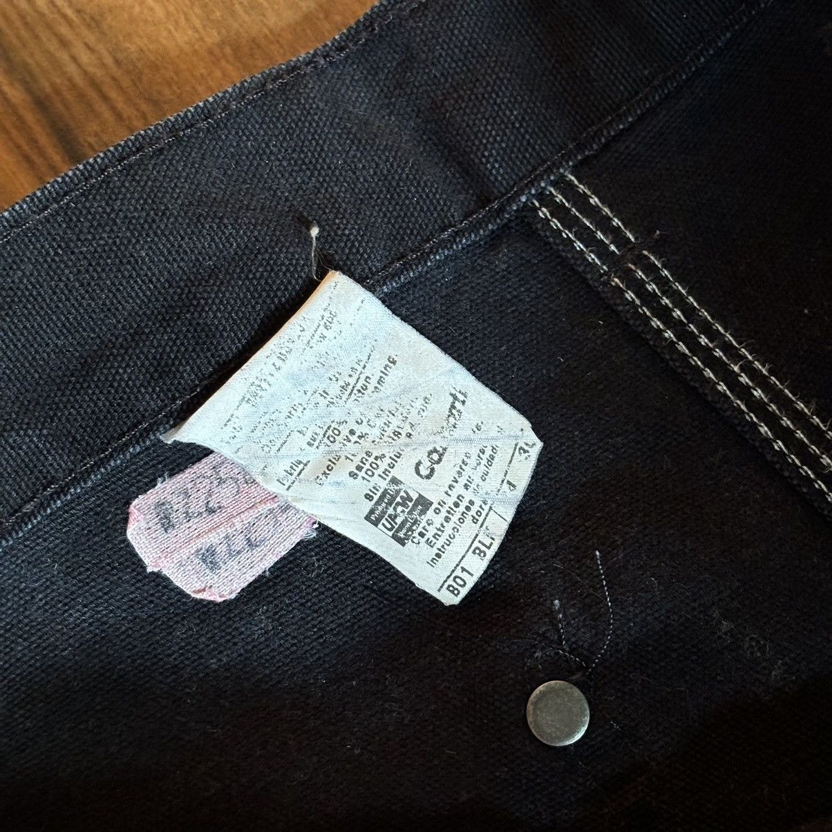 Carhartt Crazy Faded Carhartt Double Knee B01 BLK Size US 34 / EU 50 - 6 Thumbnail