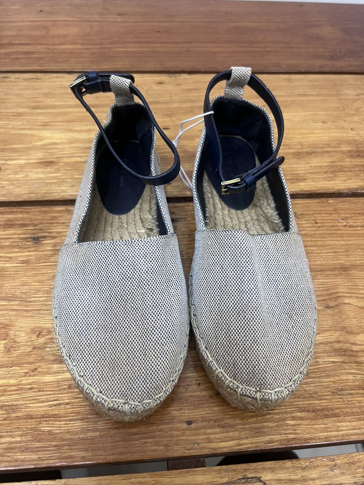 Celine Authentic Celine Canvas Ankle Strap Slip On Shoes Size US 5.5 / IT 35.5 - 1 Thumbnail
