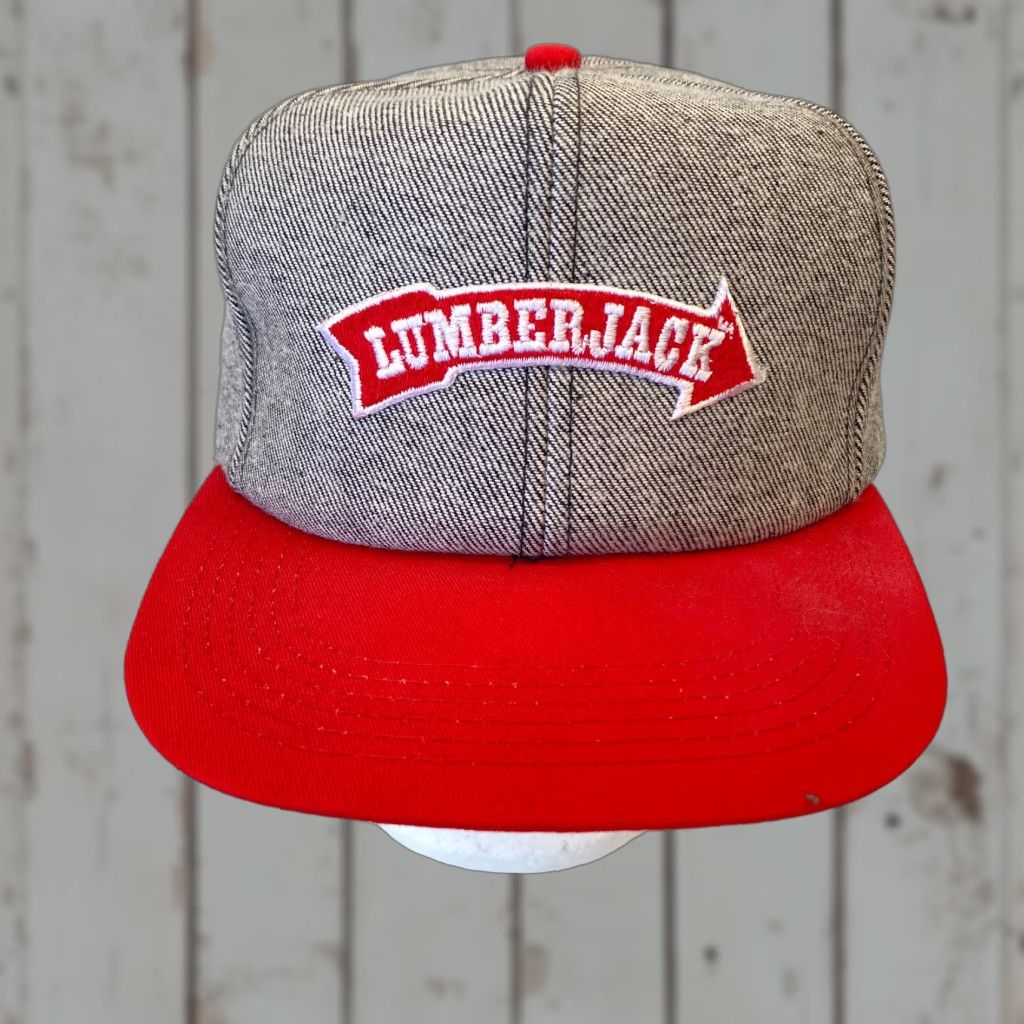 Lumberjack VINTAGE Lumberjack Trucker Hat Red Adjustable Unisex Adults 80s 90s Retro USA Western Patch Rare Cap Style: Trucker Hat Men's Size ONE SIZE - 1 Thumbnail