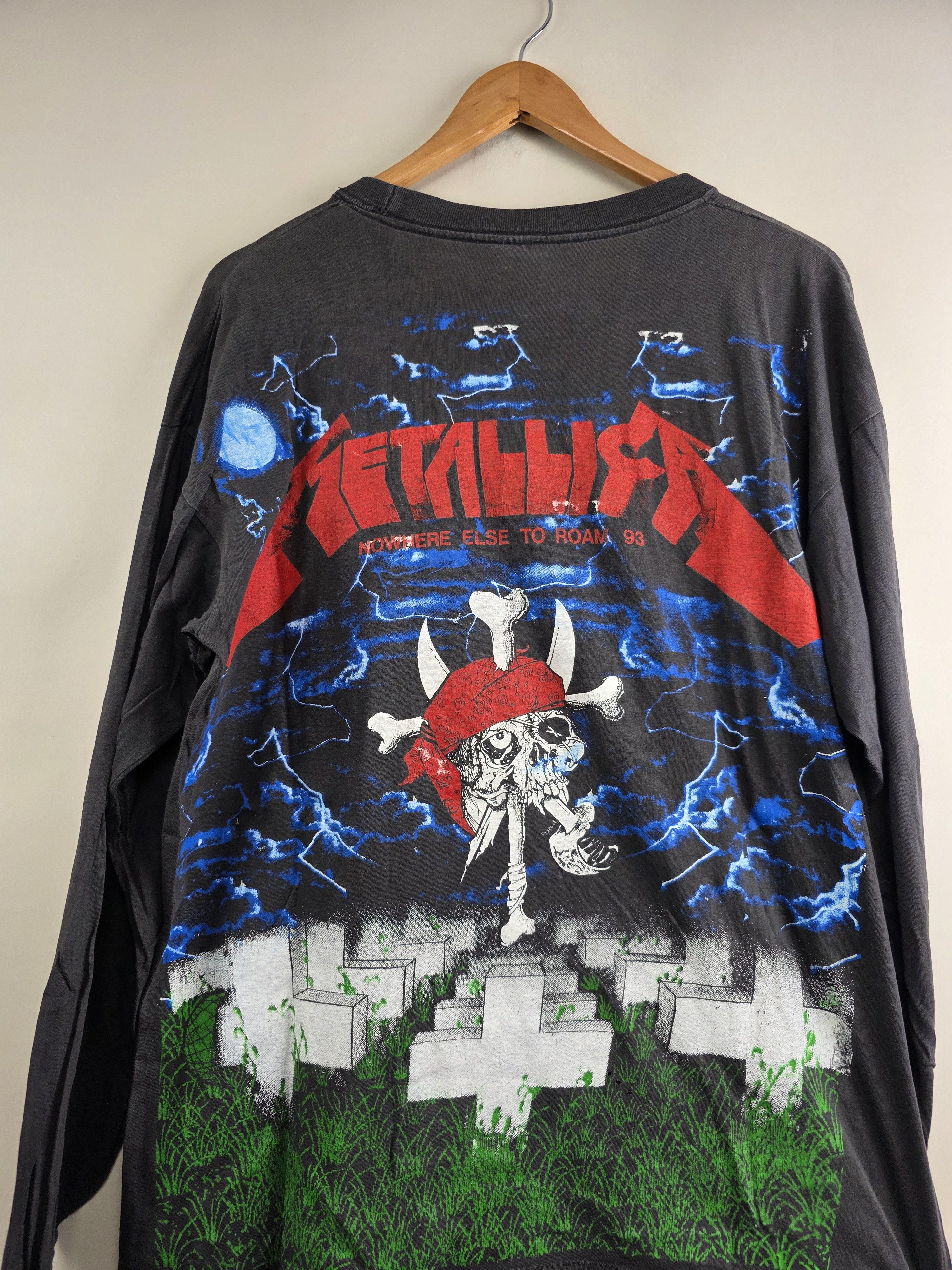 Band Tees × Metallica × Vintage 1993 Metallica Nowhere else to roam Long sleeve XL Size US XL / EU 56 / 4 - 6 Thumbnail