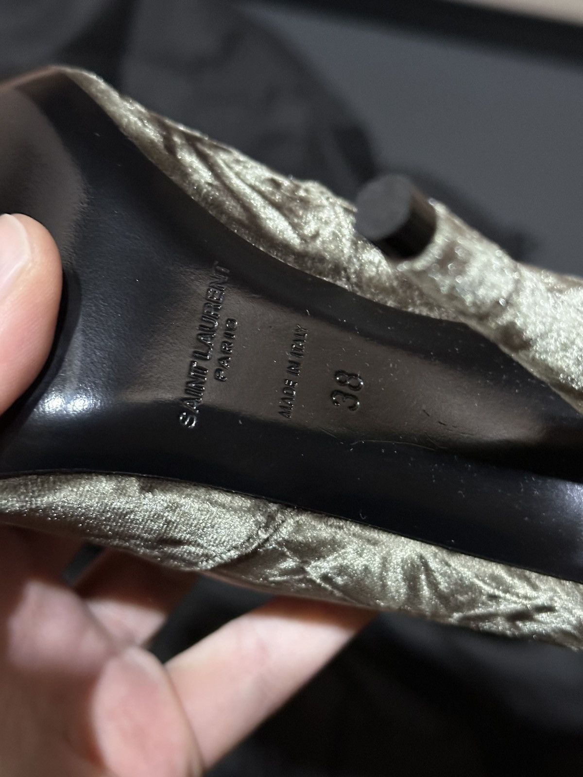 Saint Laurent Paris Saint Laurent velour heels Size US 8 / IT 38 - 6 Thumbnail