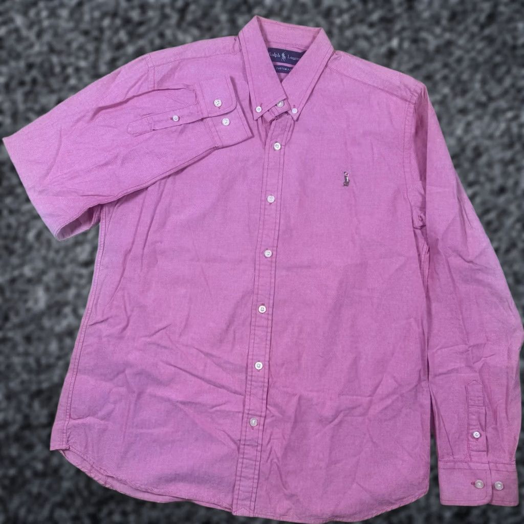Polo Ralph Lauren Ralph Lauren Polo Button Shirt Mens XXL Pink Long Sleeve Custom Flesh Pony Button-Up 2XL Velvety? Size US XXL / EU 58 / 5 - 1 Thumbnail