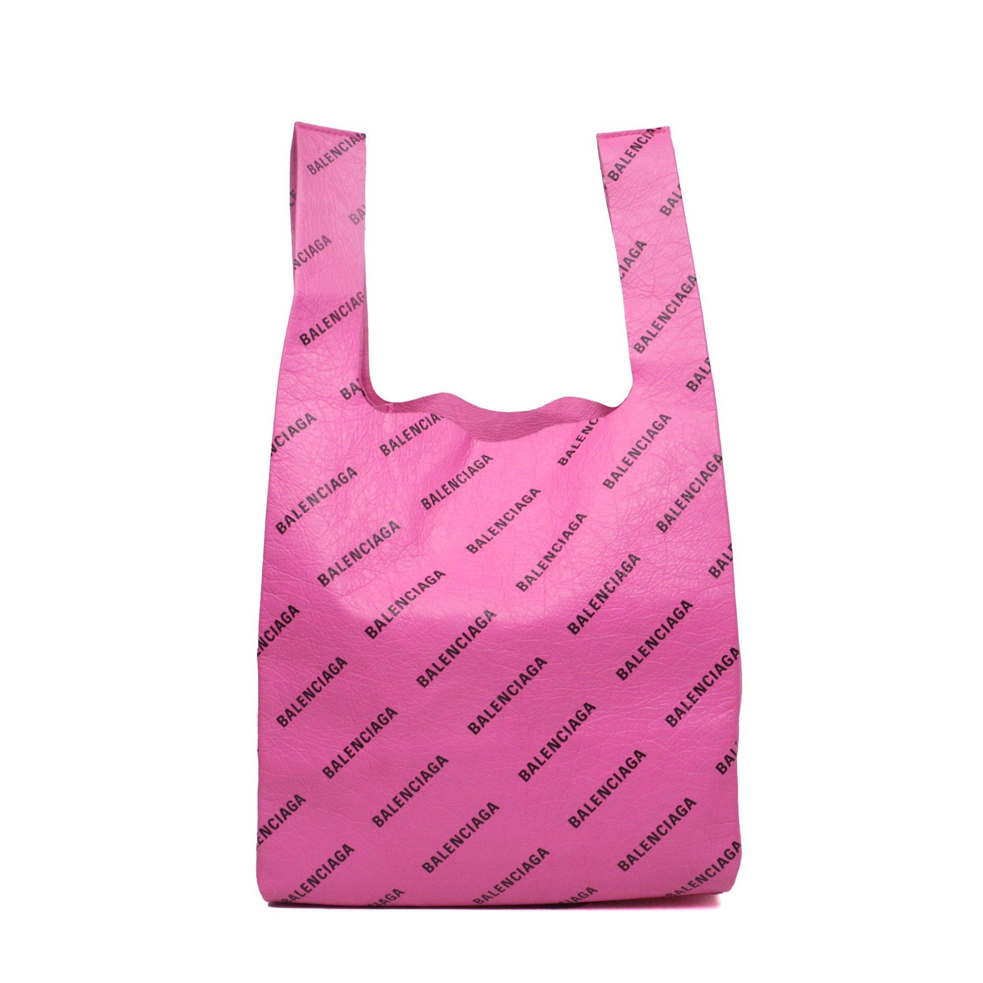 Balenciaga BALENCIAGA - Balenciaga Supermarket Shop shopping bag in pink leather Size ONE SIZE - 1 Thumbnail