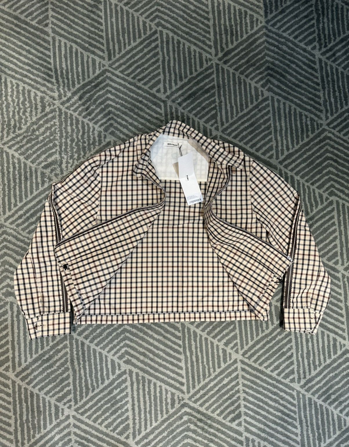 Wales Bonner WALES BONNER BOXY CHECK PATH HARRINGTON JACKET 50 | Grailed