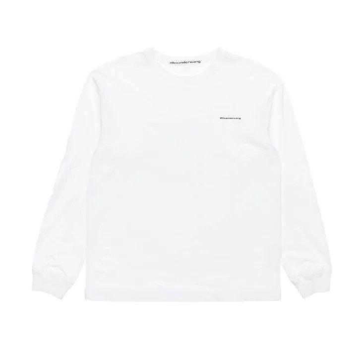 Alexander Wang Alexander Wang SS22 Logo Print Long Sleeve T-Shirt 0079 Size S / US 4 / IT 40 - 1 Thumbnail