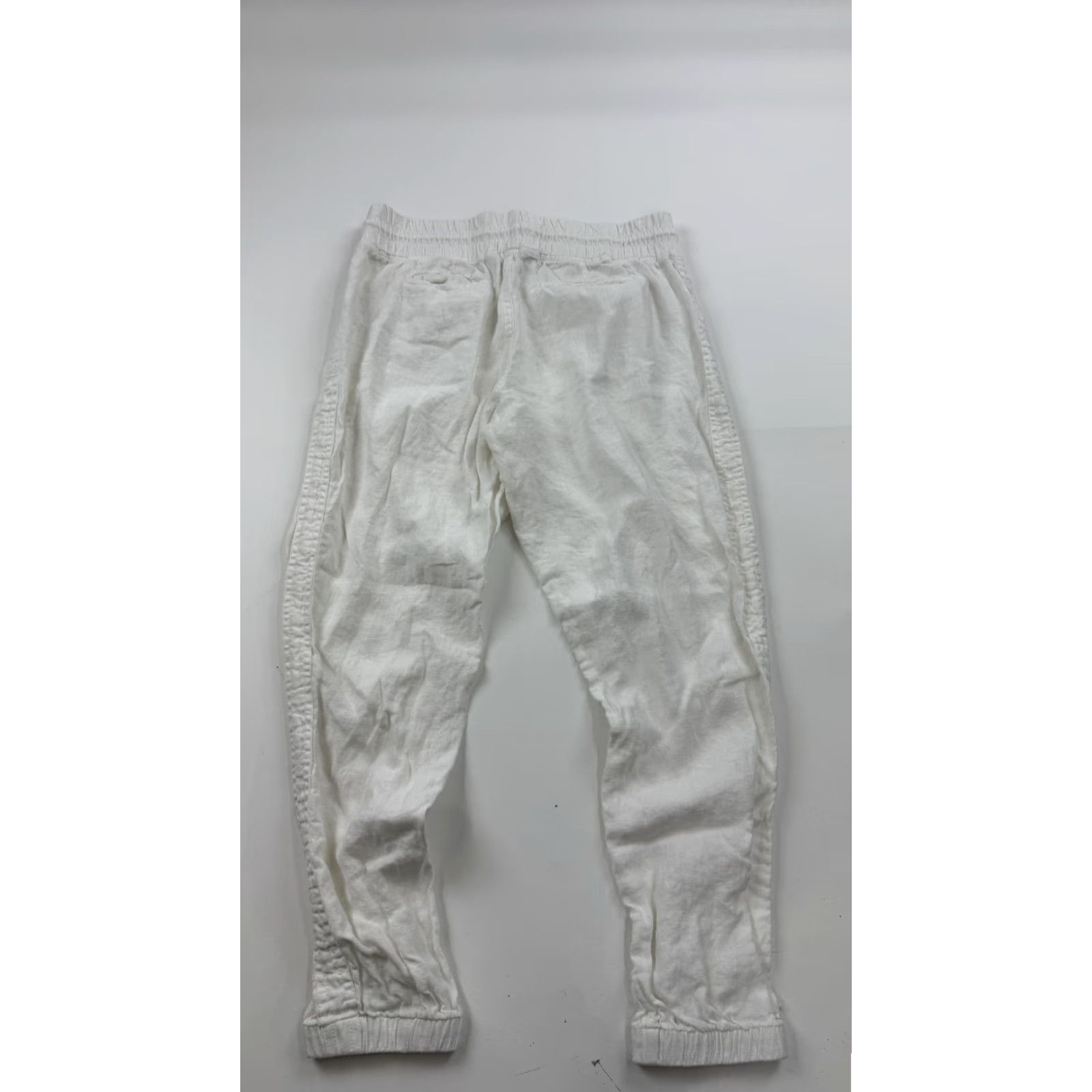 Athleta Athleta Pants Womens 10 White Cabo Linen Jogger Drawstring Pockets Elastic Waist Size 32" / US 10 / IT 46 - 7 Thumbnail