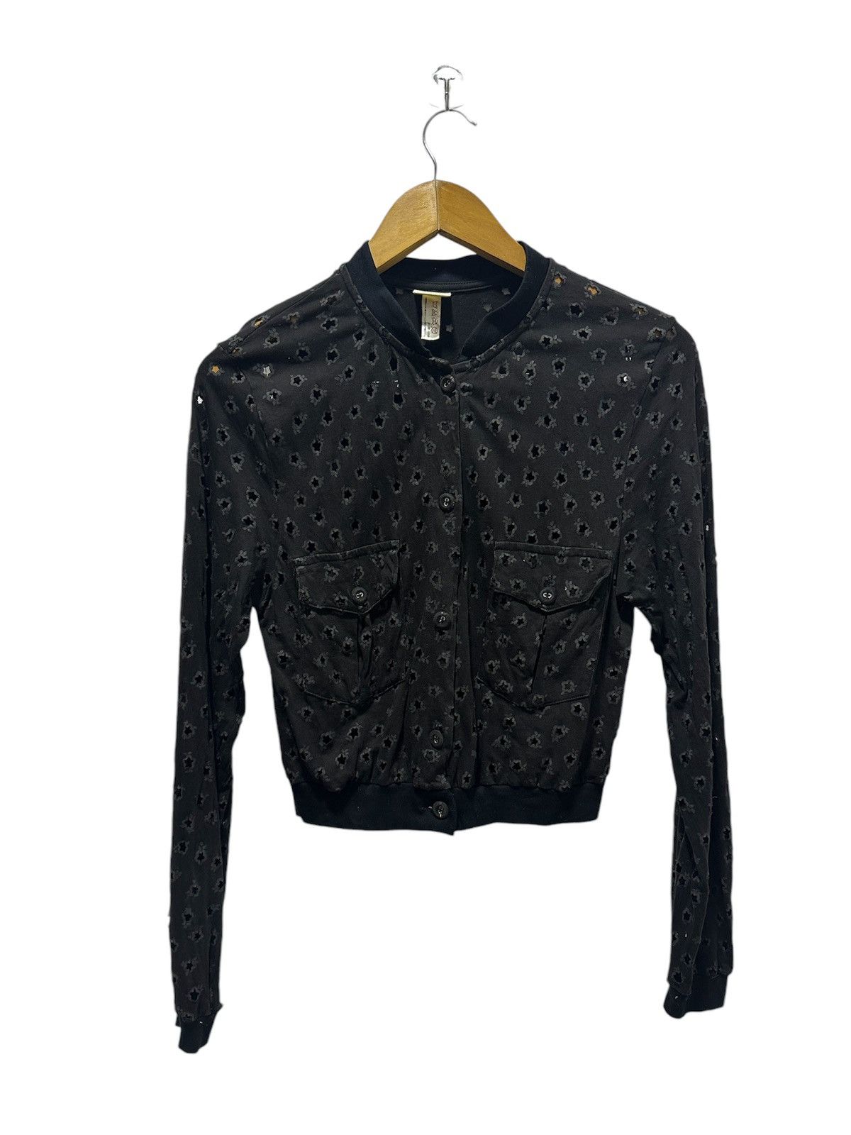 Krizia Uomo Kirzia Croped Top Jacket Bomber Jacket Nice Design Size S / US 4 / IT 40 - 1 Thumbnail