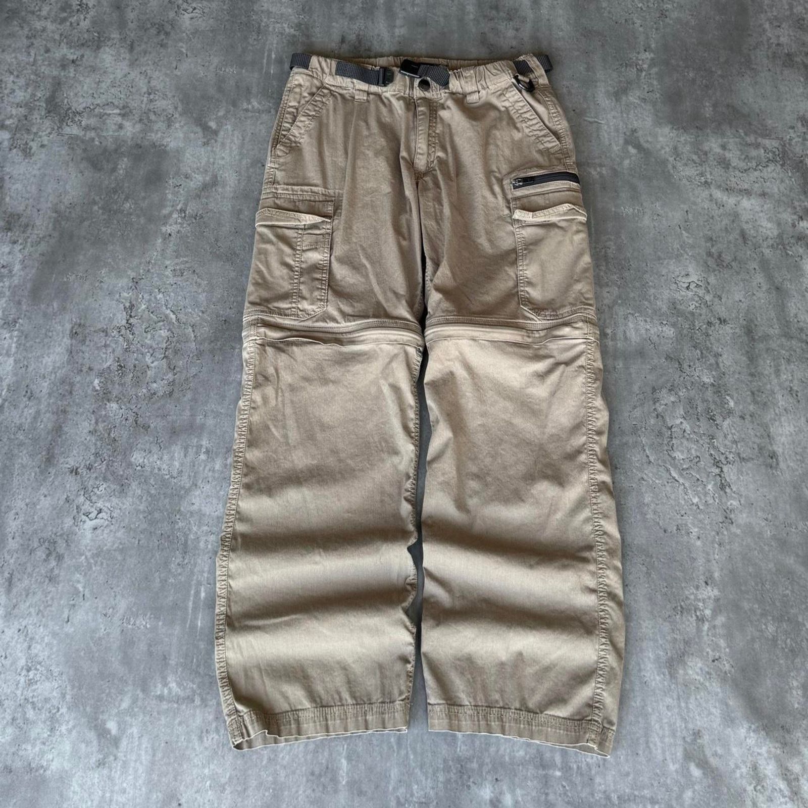 Carhartt × Vintage Vintage Y2K Faded Brown Baggy Cargo Skater Cyber Tech Pants Size US 32 / EU 48 - 1 Thumbnail