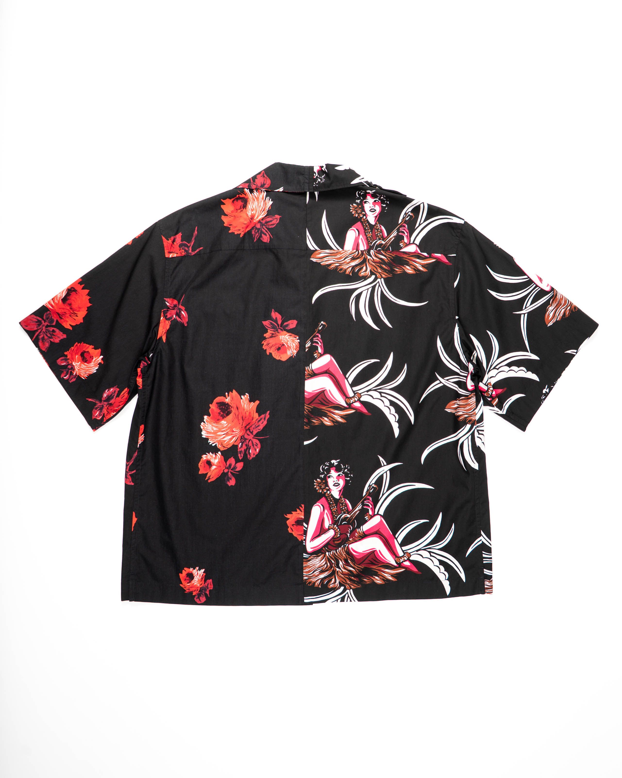 Prada FW18 Double Match Shirt with Rubber Logo in Cotton Size US L / EU 52-54 / 3 - 3 Thumbnail