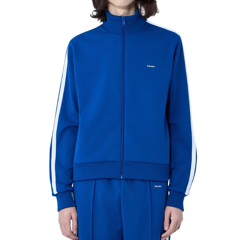 Prada PRADA Blue Track Jacket New & Authentic (Men's size:L;) Size US L / EU 52-54 / 3 - 1 Preview
