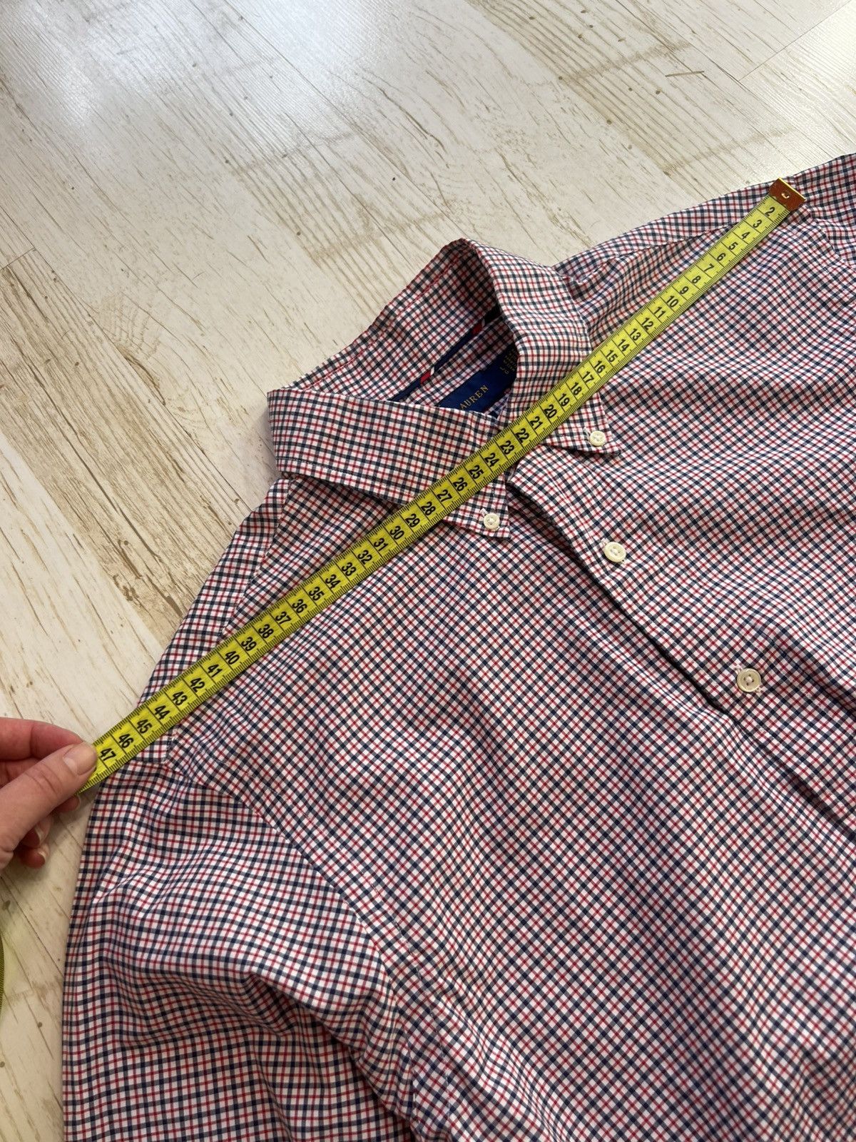 Ralph Lauren Ralph Lauren Slim Fit Plaid Shirt L Blue Red Check Cotton Size US L / EU 52-54 / 3 - 10 Thumbnail