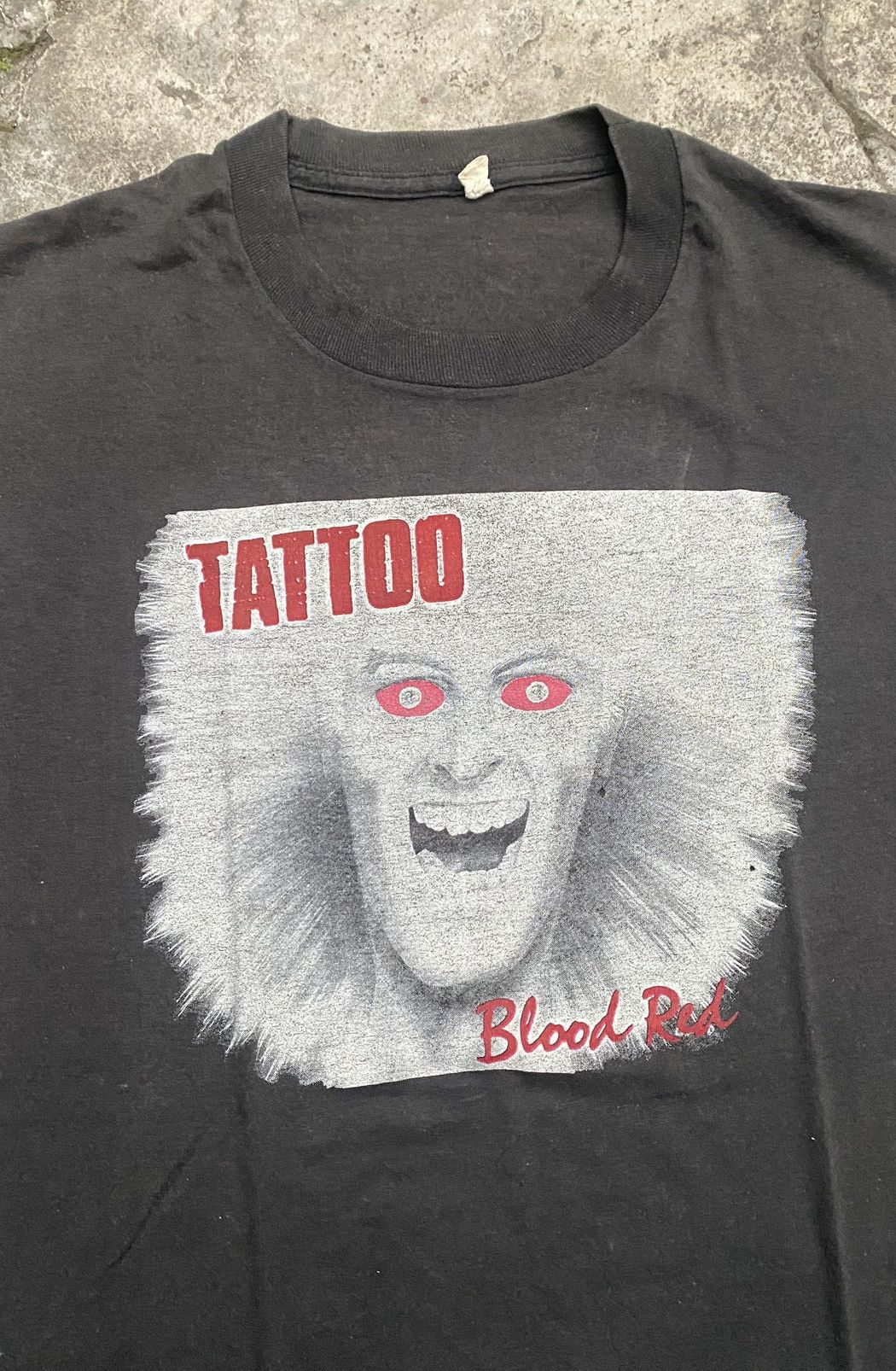 Band Tees Vintage 80s Tattoo Blood Red Heavy Metal Size US M / EU 48-50 / 2 - 1 Thumbnail