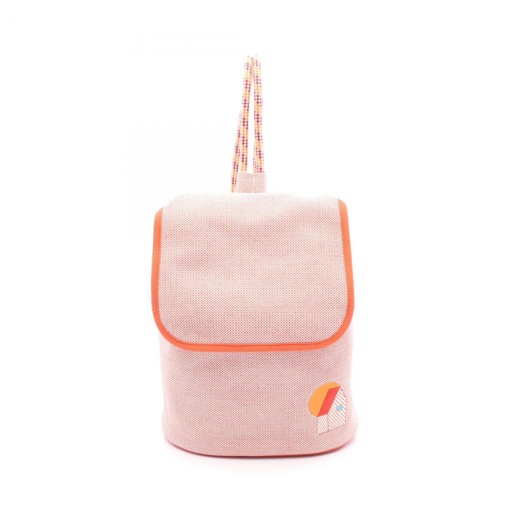 Hermes Hermes Herbag Toilchevron backpack canvas Canvas Backpack