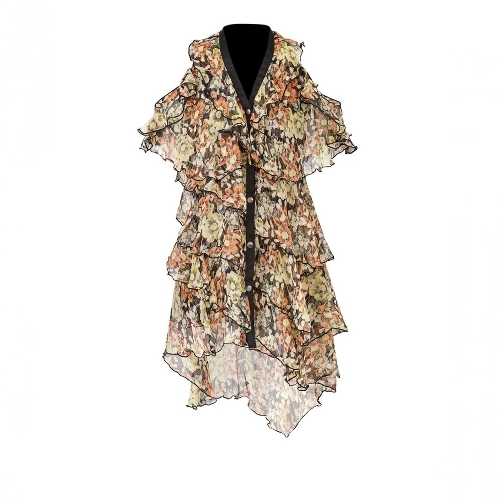 The Kooples The Kooples Wanted Ruffle Mini Dress Size 2 Size XS / US 0-2 / IT 36-38 - 1 Thumbnail