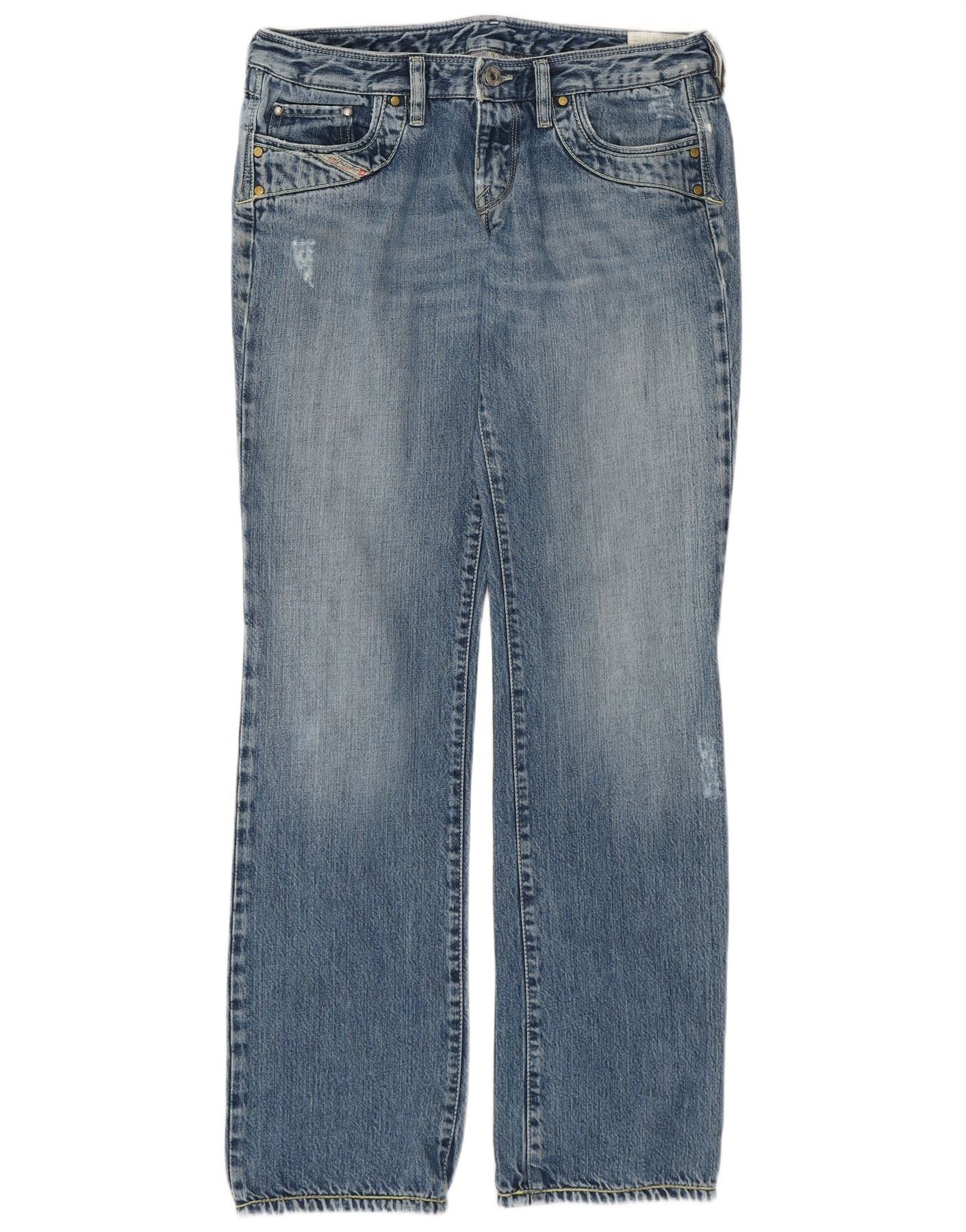 Diesel Womens Kycut Straight Jeans W30 L32 Blue Cotton Size 42" / US 20 - 1 Thumbnail