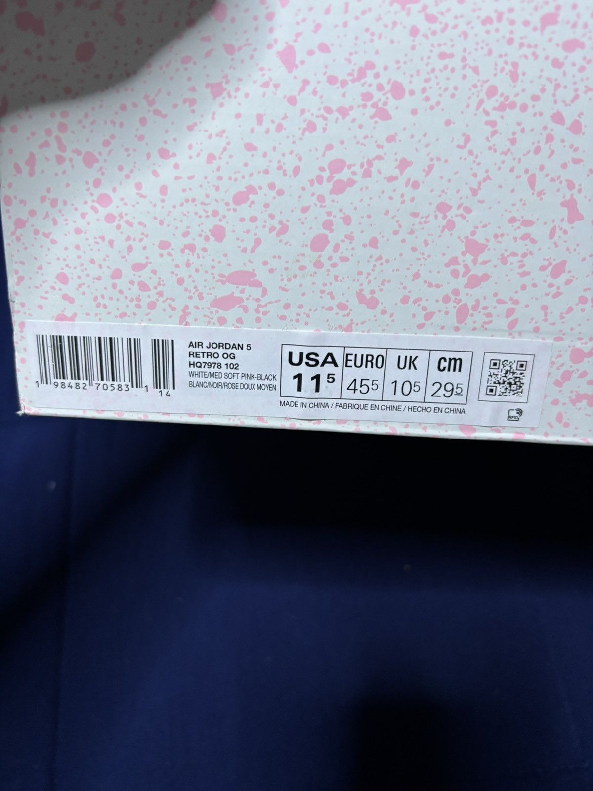 Jordan Brand Jordan 5 Retro Medium Soft Pink 2025 Size 11.5 Size US 11.5 / EU 44-45 - 9 Thumbnail