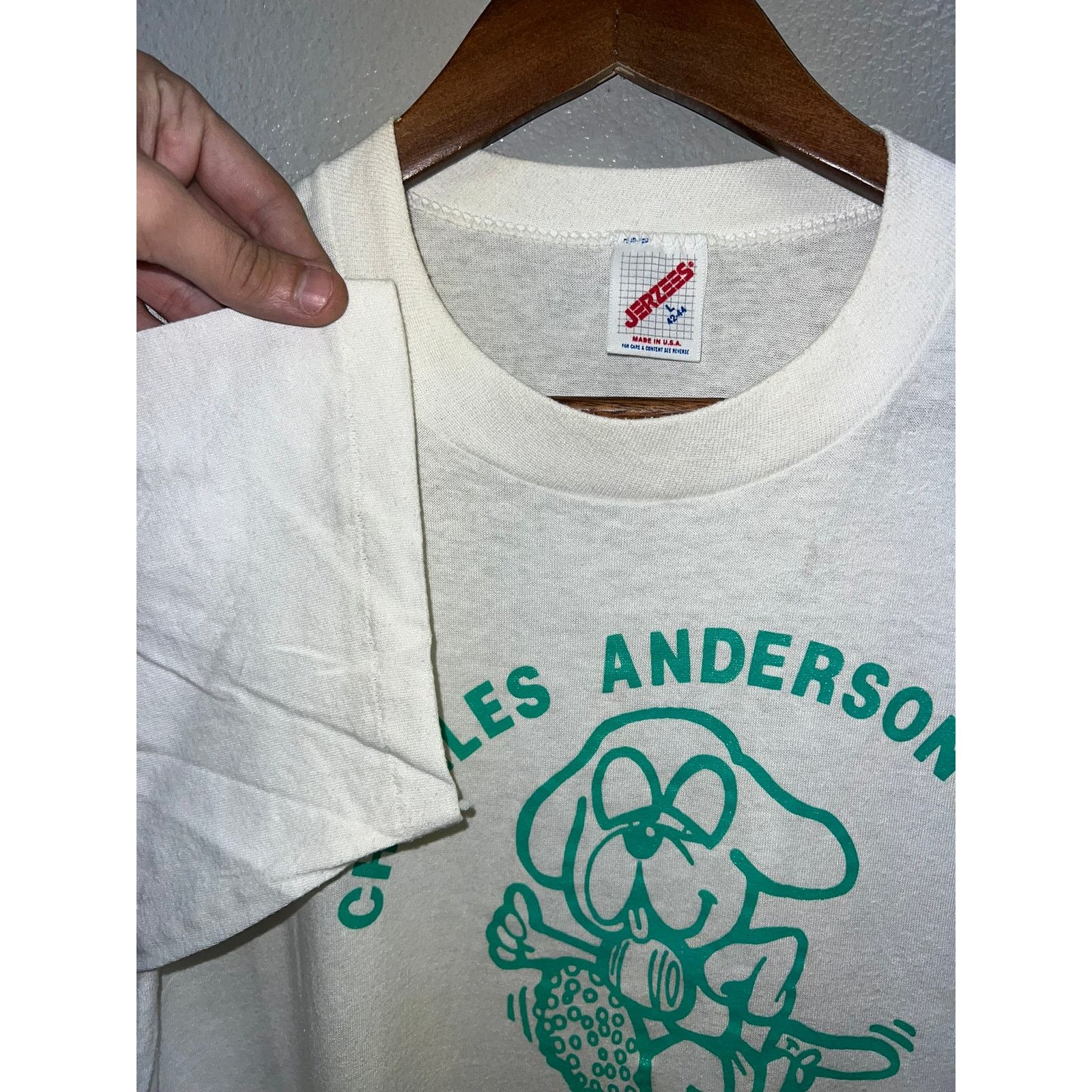 Jerzees Vintage St Bernard Shirt Charles Anderson Run Ohio Tee 90s M Size US M / EU 48-50 / 2 - 4 Thumbnail