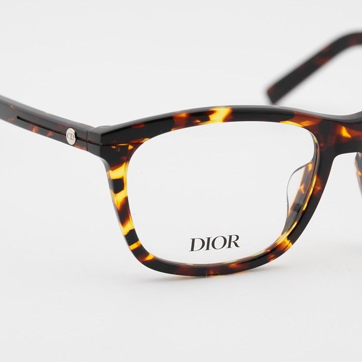 Dior Dior DIORESSENTIALO S2F 2400 Eyeglasses Havana 54mm Square Size ONE SIZE - 9 Thumbnail
