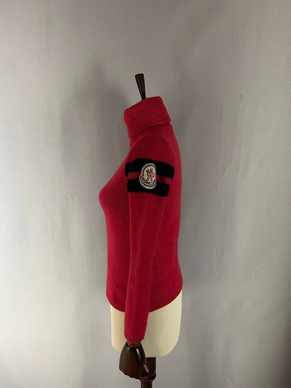 Moncler Moncler Red Sweater Size S / US 4 / IT 40 - 4 Thumbnail