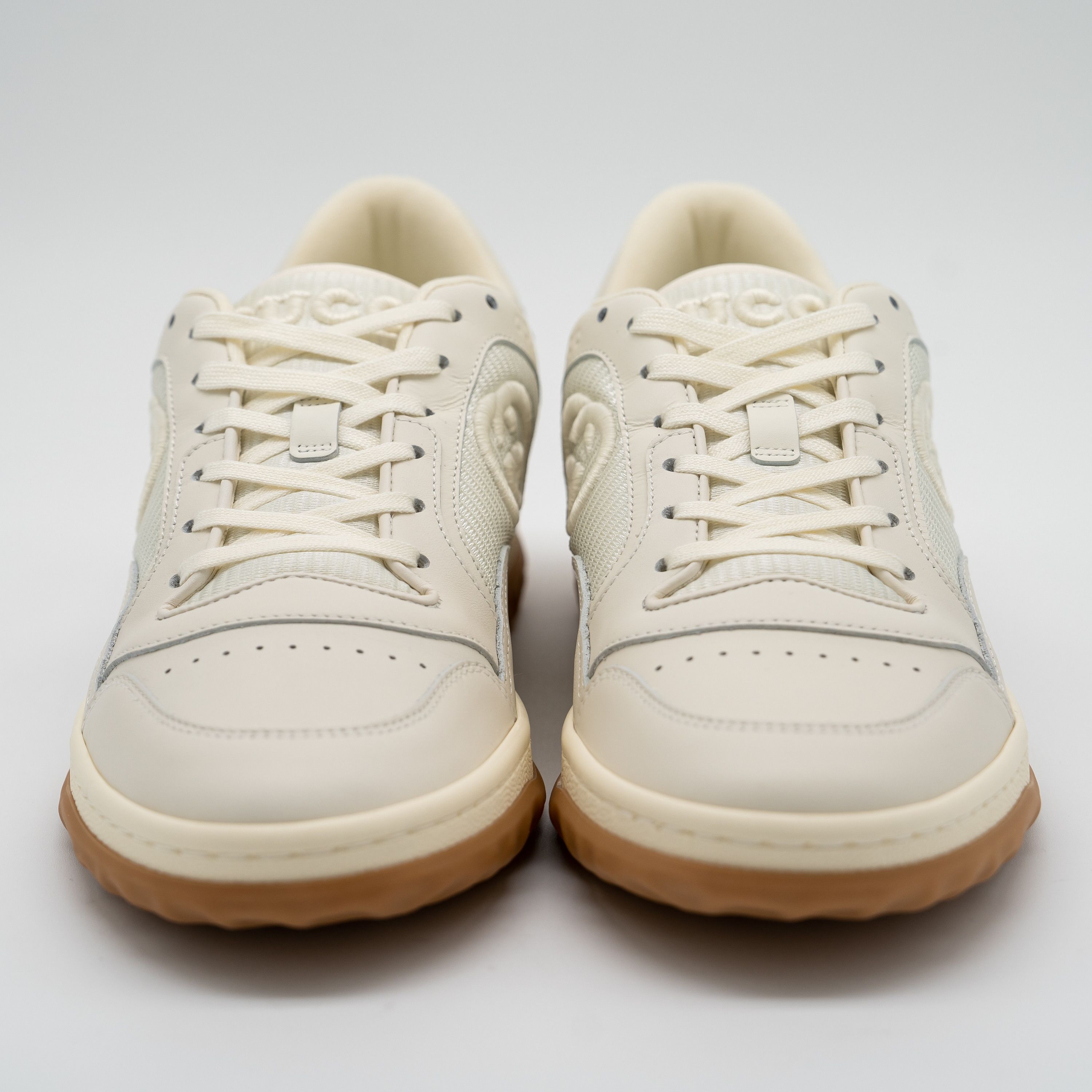 Gucci 40.5G 10.5 US Gucci MAC80 Sneakers White Brown GG Leather Size US 10.5 / IT 40.5 - 2 Thumbnail
