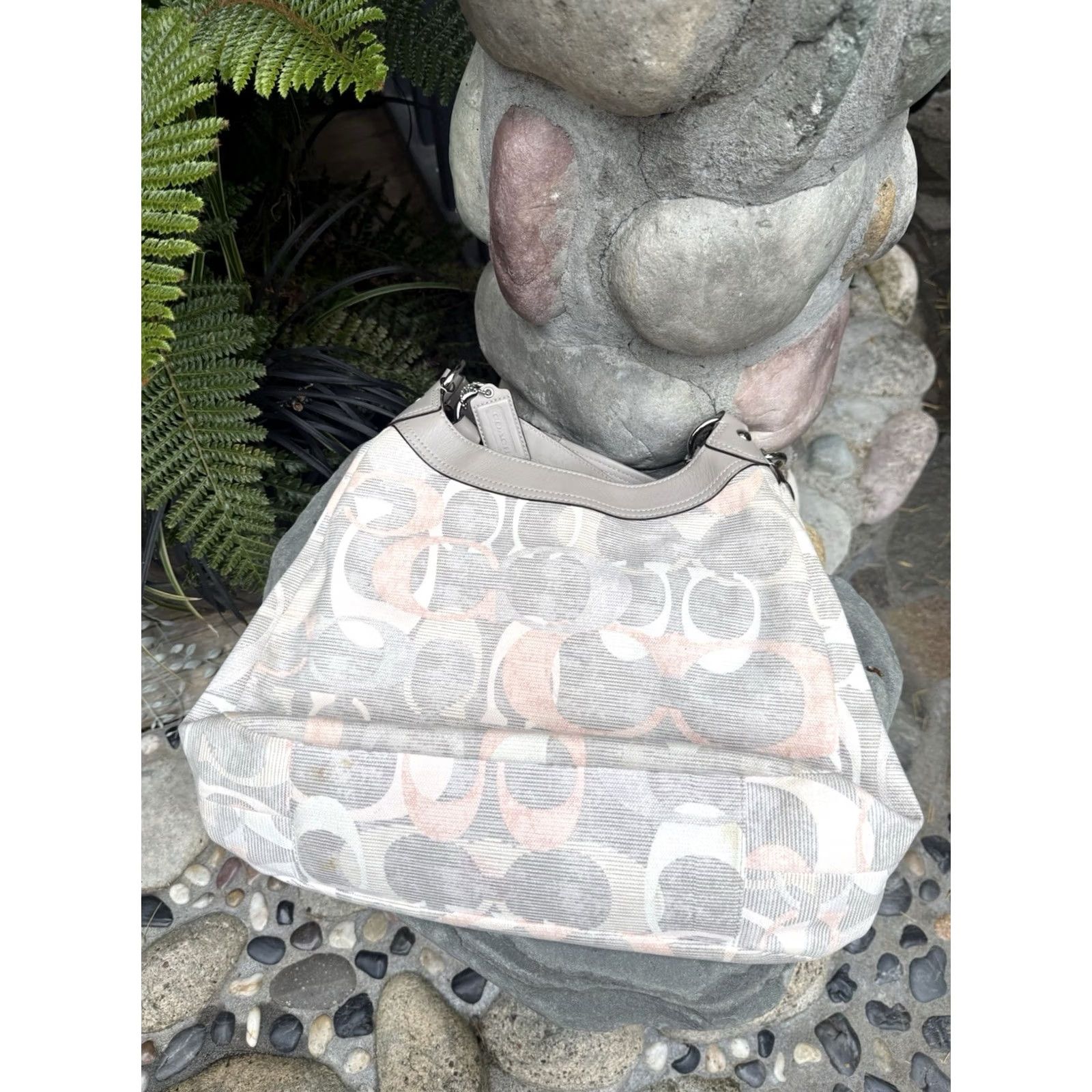Coach Coach SoHo Lynn Hobo Shoulder Bag Purse Womens Gray Medium Size ONE SIZE - 4 Thumbnail