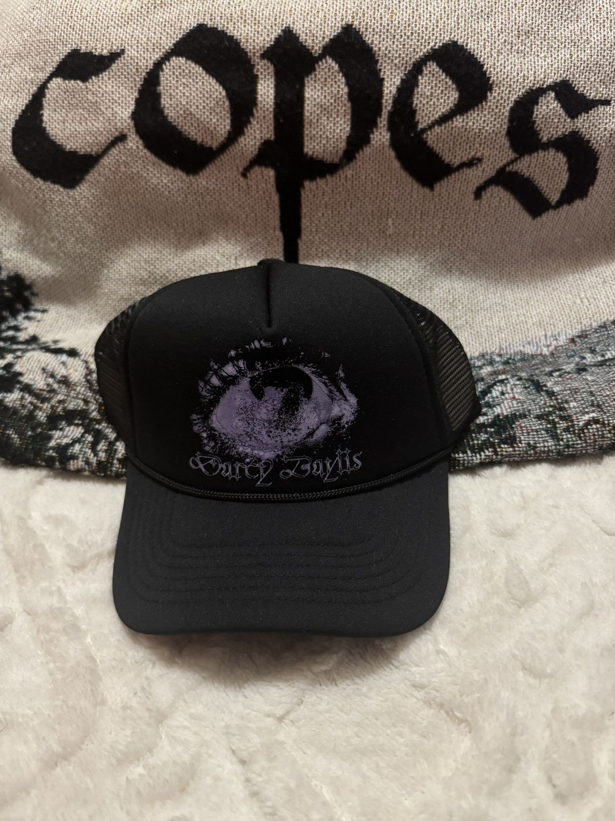 Copes 💜 copes Darcy Baylis Tranquilized Trucker Hat snapback Size ONE SIZE - 5 Thumbnail