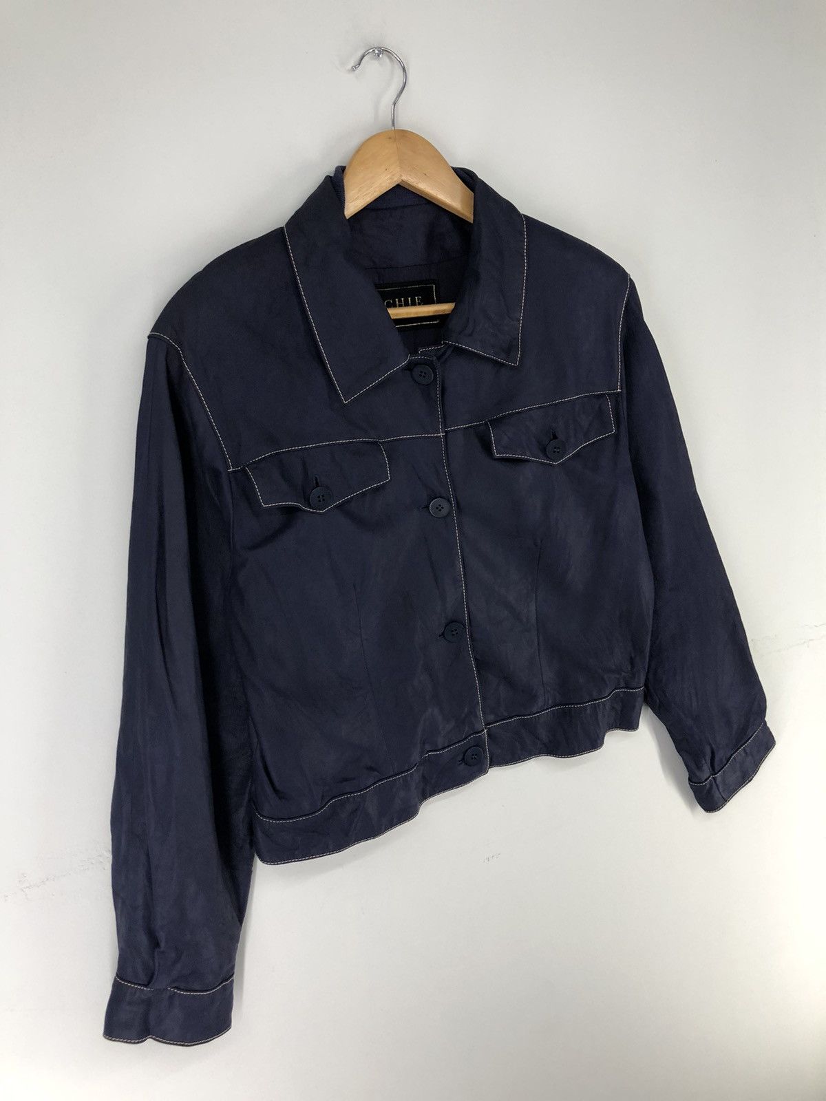 Leather Chie Imai Leather Crop Jacket Size M / US 6-8 / IT 42-44 - 4 Thumbnail