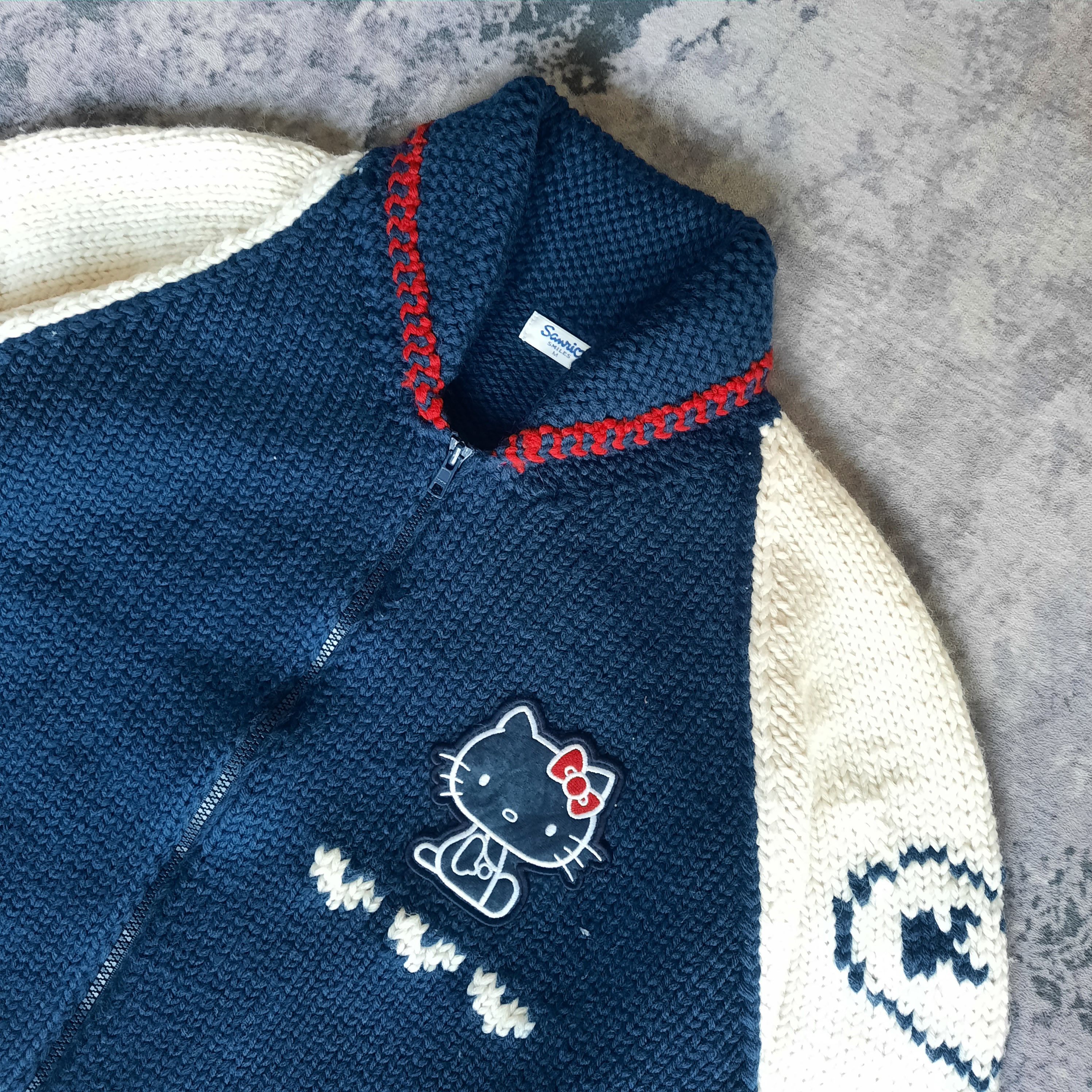 Anime 🌸 Vintage 1999 hello kitty by sanrio anime knit jacket Size US M / EU 48-50 / 2 - 4 Thumbnail