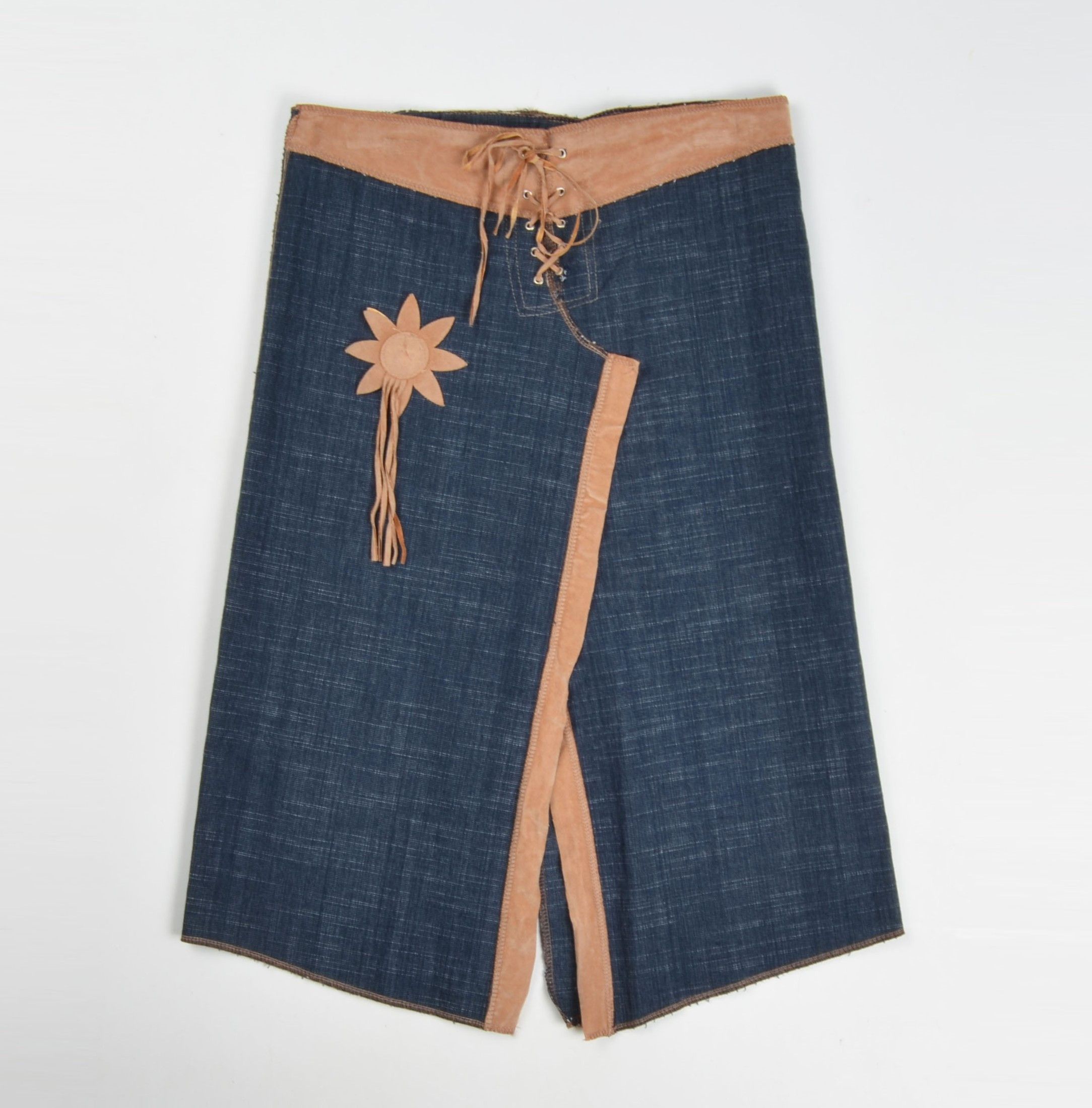 Vintage Vintage Y2K Boho Mid Length Straight Skirt Size 30" / US 8 / IT 44 - 1 Thumbnail