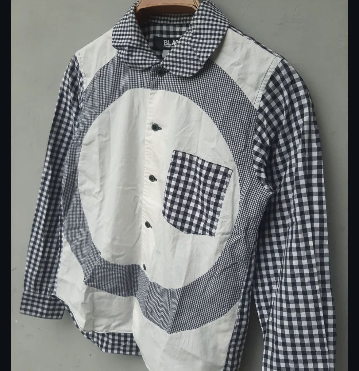 Comme des Garcons Black AD2013 Comme Des Garcons Shirt Checker Collar Size US S / EU 44-46 / 1 - 2 Thumbnail