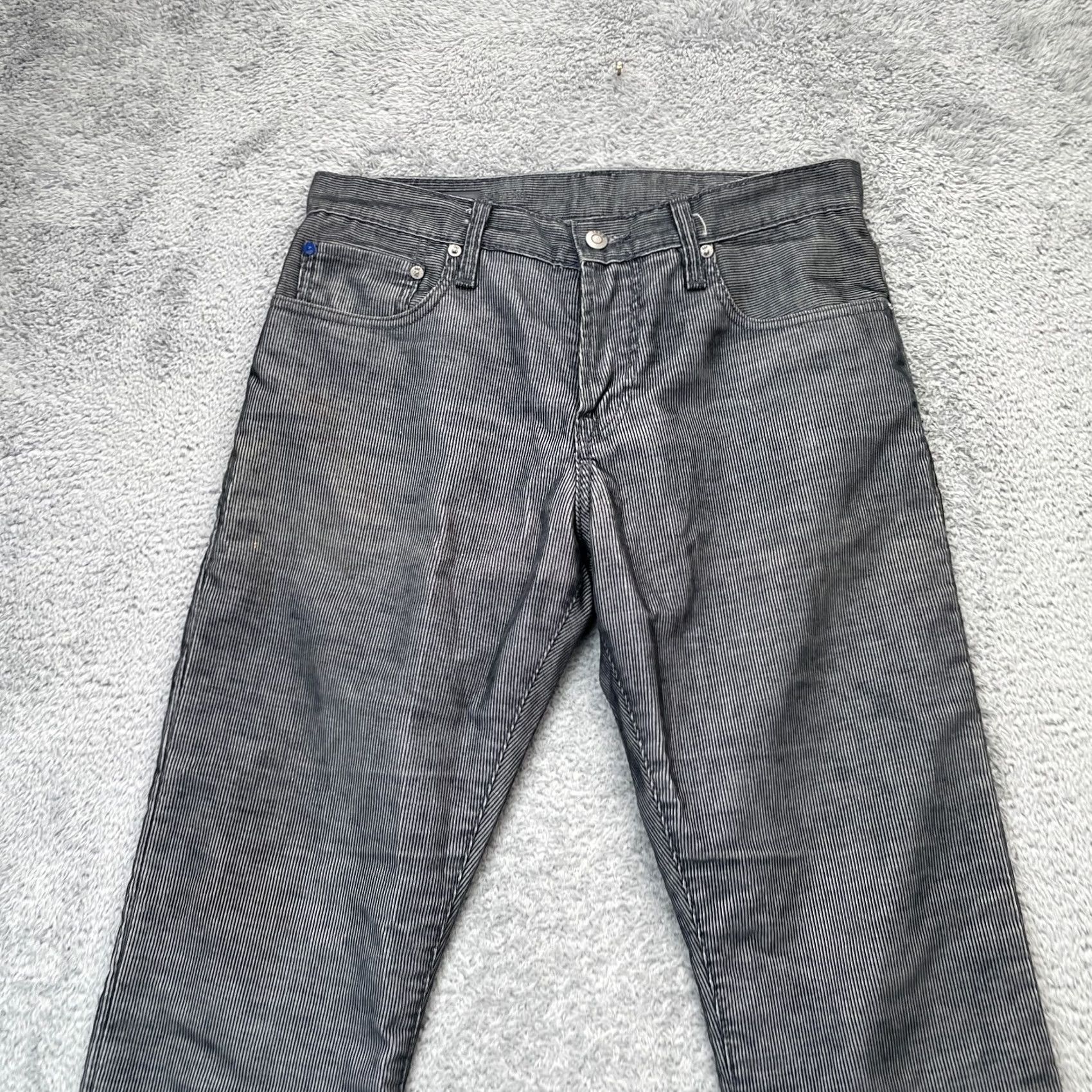 Gap Gap Mens Jeans 29x30 Gray 1969 Straight Leg Denim Cotton Dark Wash 5-Pocket Zip Button Baggy? Size US 29 - 3 Thumbnail