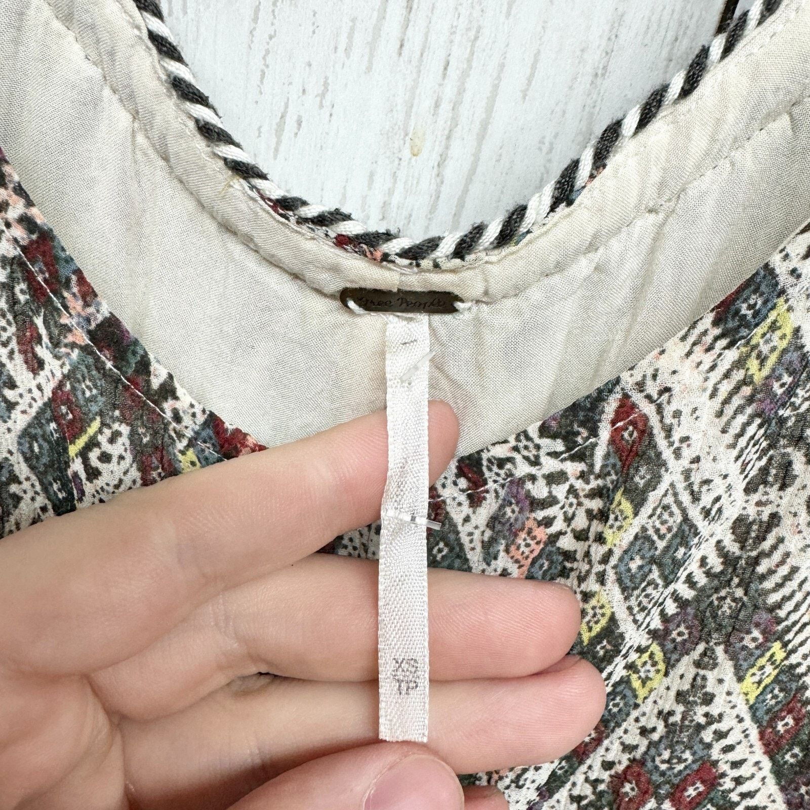Free People Free People Dress Sz XS Periscopes in the Sky Mini Babydoll Size XS / US 0-2 / IT 36-38 - 2 Thumbnail