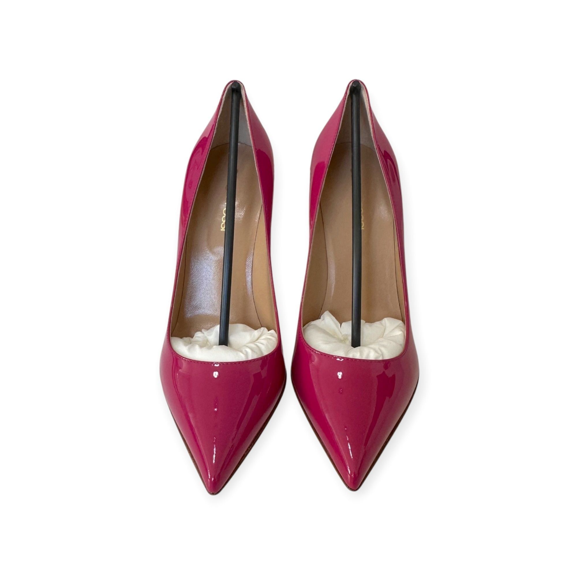 Sergio Rossi Sergio Rossi New Secret 090 Magenta Patent Pumps EU 37 / US Size US 7 / IT 37 - 4 Thumbnail