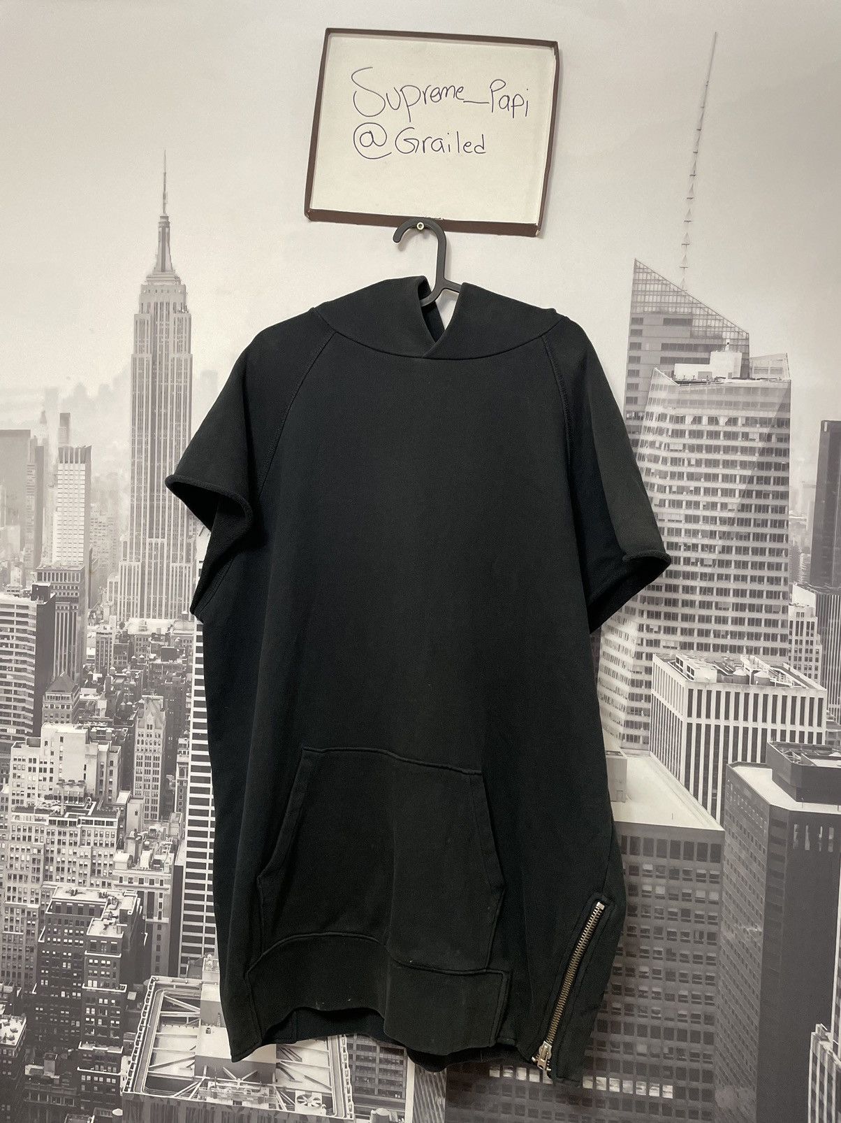 image of Essentials x Fear Of God Fog Collection One Hoodie Black Size Large, Men's