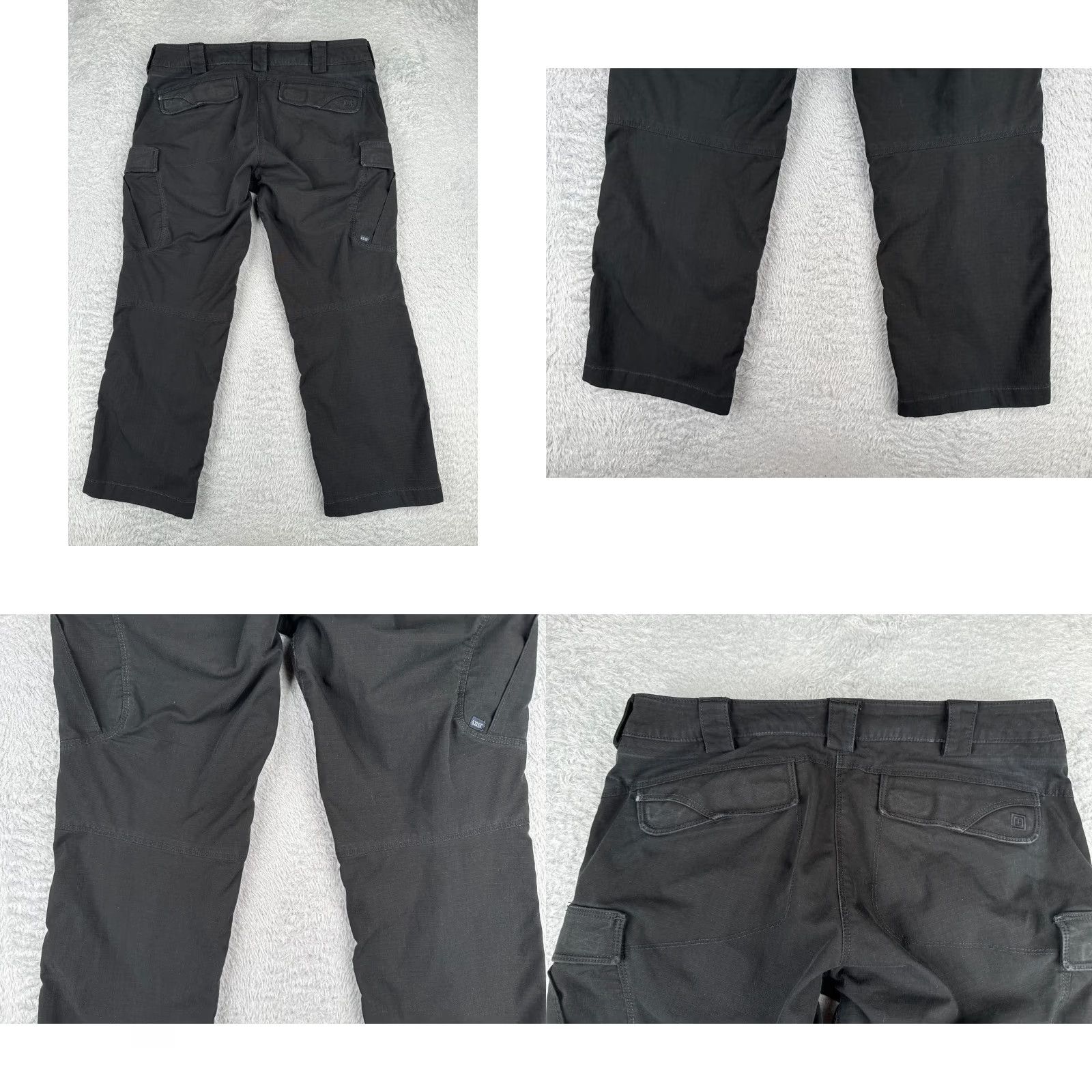 Vintage 5.11 Tactical Pants Women 12 Black Rip-Stop Cargo LEO EMT Double Knee 32x25 Pants Size 34" / US 12 / IT 48 - 9 Thumbnail