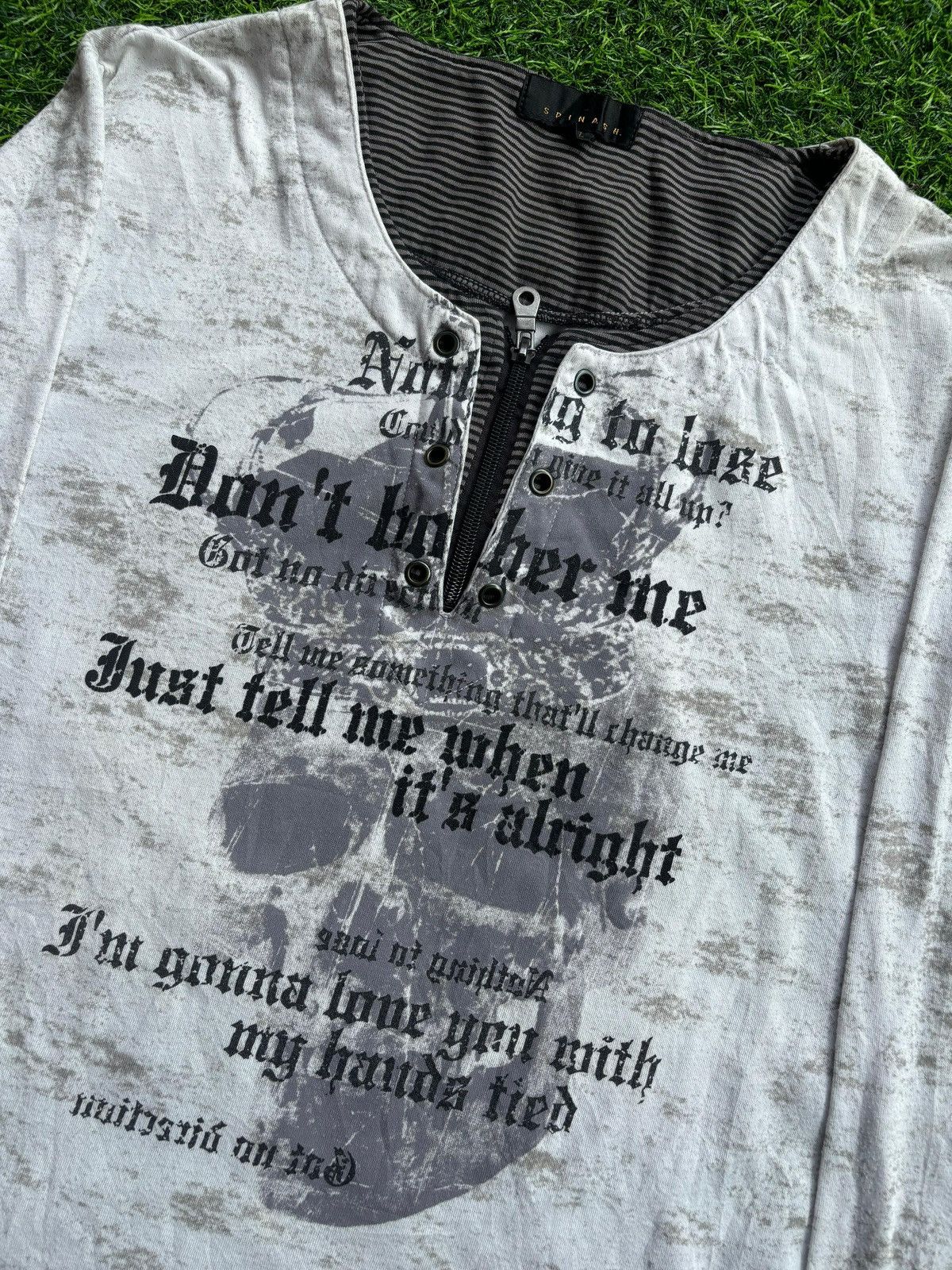 If Six Was Nine Y2k Spinash Skull Ifsixwasnine Punk Style Longlseeve Size US XL / EU 56 / 4 - 3 Thumbnail