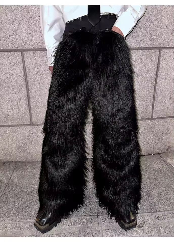 Other Designer Loose Streetwear Furry Pants Size US 32 / EU 48 - 6 Thumbnail