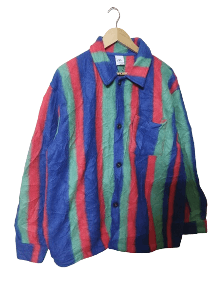 Zara Zara multicolour wool jacket Size US XL / EU 56 / 4 - 2 Thumbnail