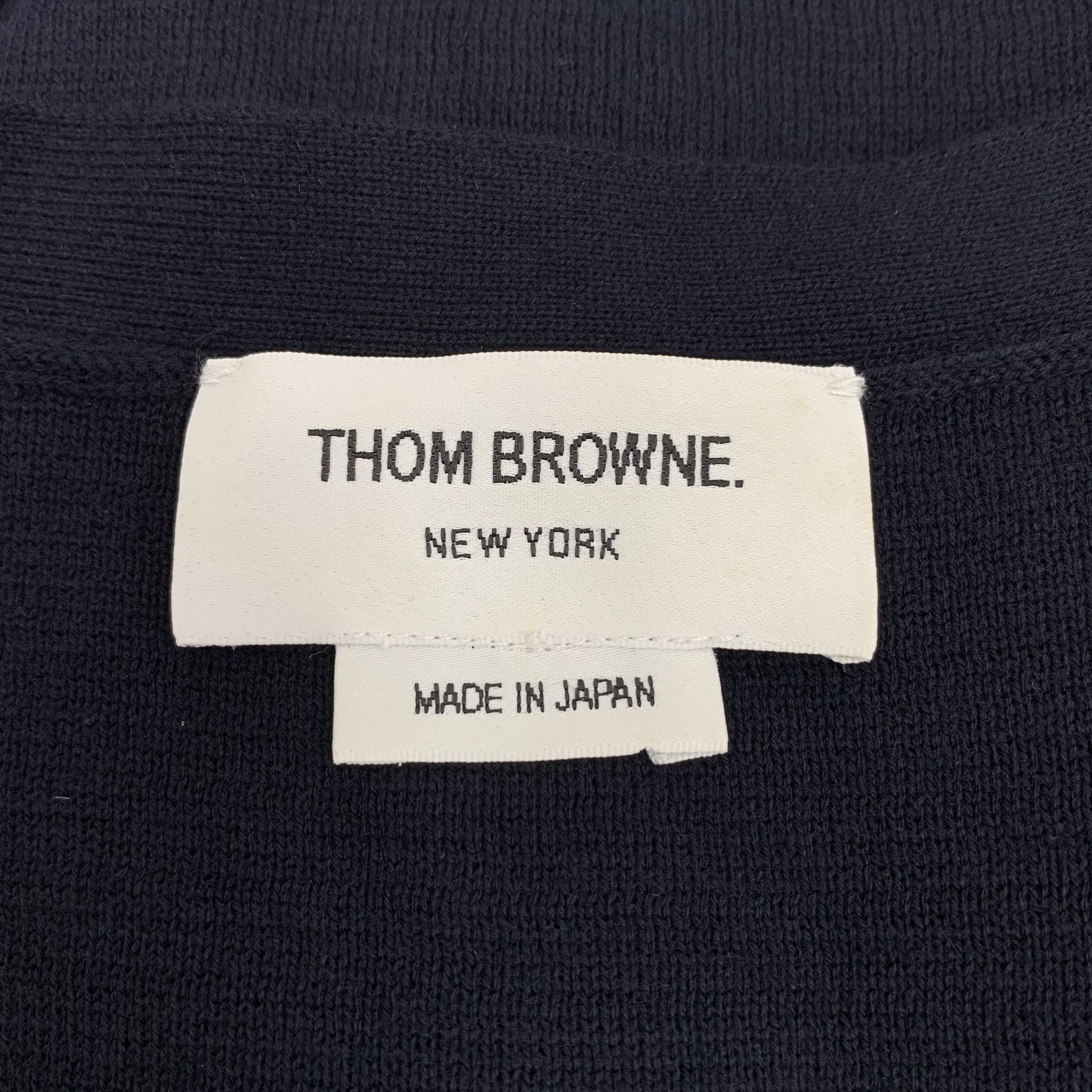 Thom Browne Thom Browne Four-Bar Cardigan Navy (5) Size US XL / EU 56 / 4 - 5 Thumbnail