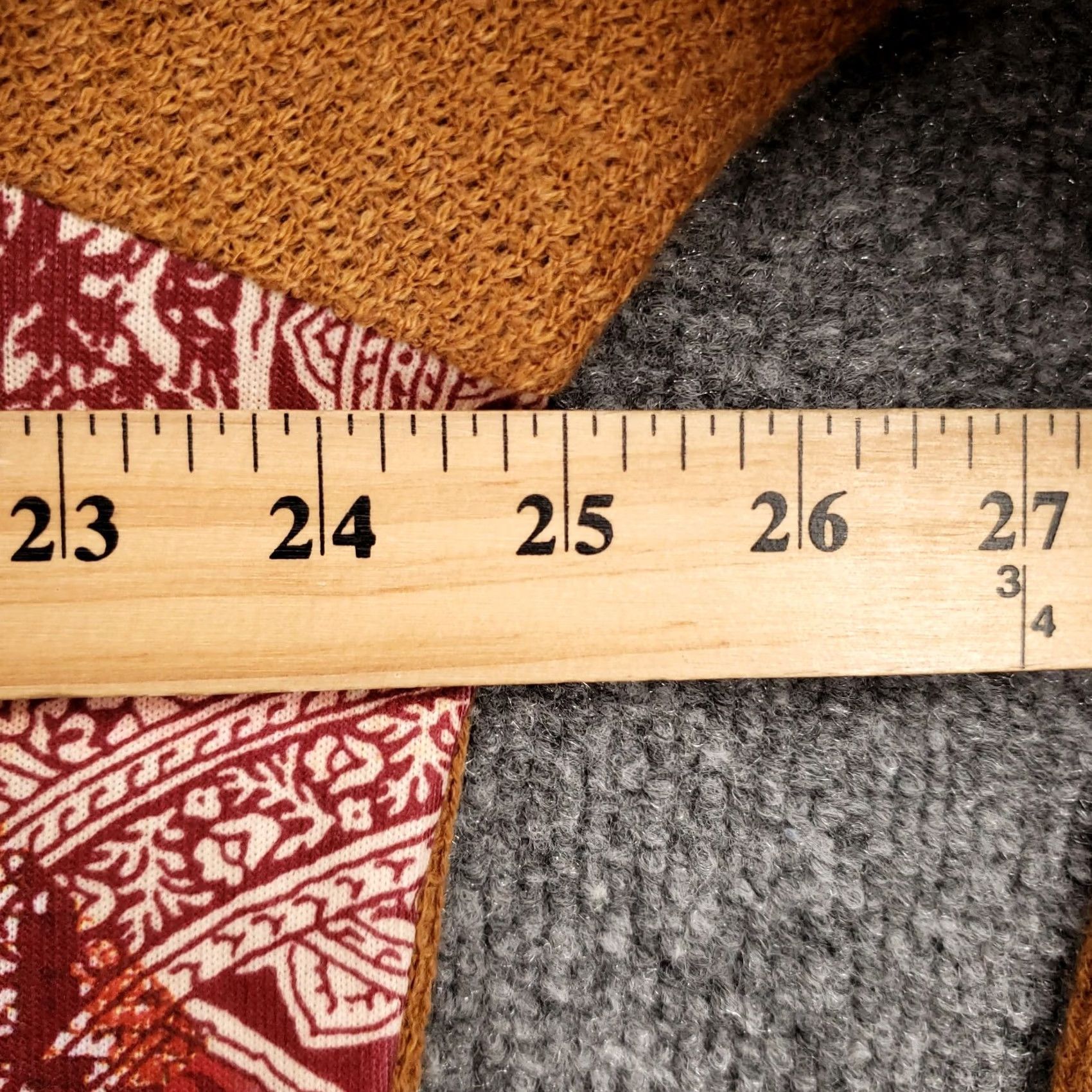 Vintage One World Pullover Sweater Womens 2X Orange Paisley Rhinestones Bling Scoop Neck Long Sleeve Knit Pullover Size XXL / US 16-18 / IT 52-54 - 7 Thumbnail