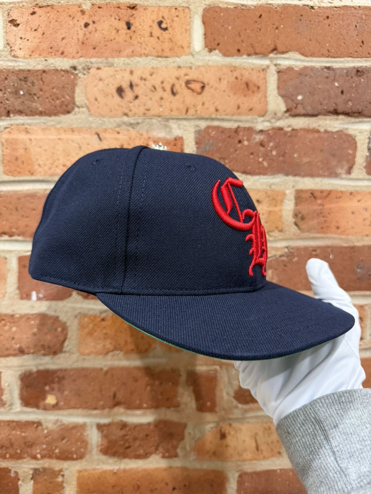 Chrome Hearts CHROME HEARTS NAVY / RED CH SNAPBACK Size ONE SIZE - 2 Thumbnail