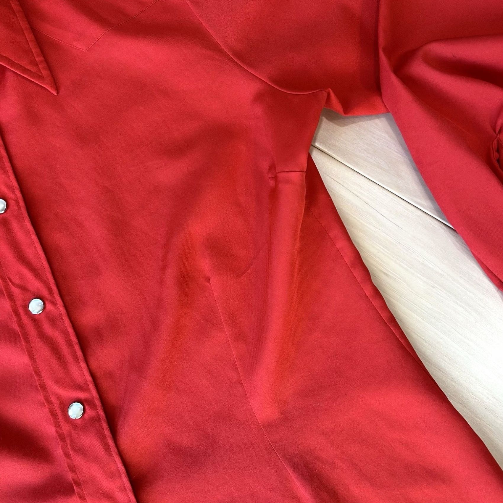 Vintage VINTAGE H Bar C Ranchwear Shirt Long Sleeve Red Women’s Medium Size M / US 6-8 / IT 42-44 - 4 Thumbnail