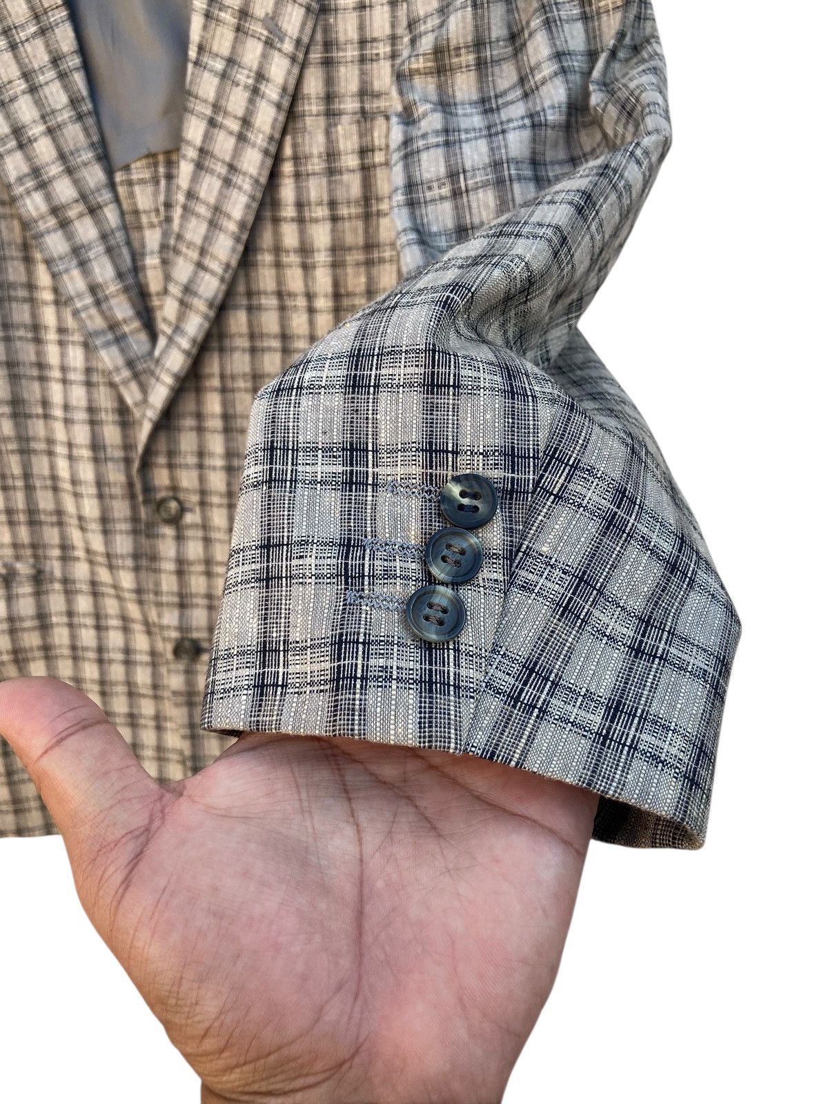 Christian Dior Monsieur CHRISTIAN DIOR CHECKERED BLAZER Size 44L - 3 Thumbnail