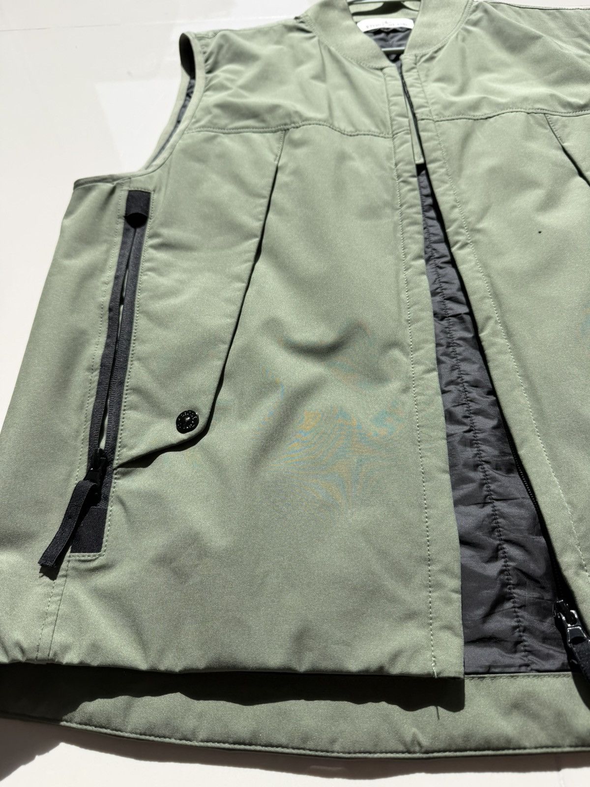 Stone Island Nylon Logo Zip-Up Vest / Gillet Size US L / EU 52-54 / 3 - 3 Thumbnail