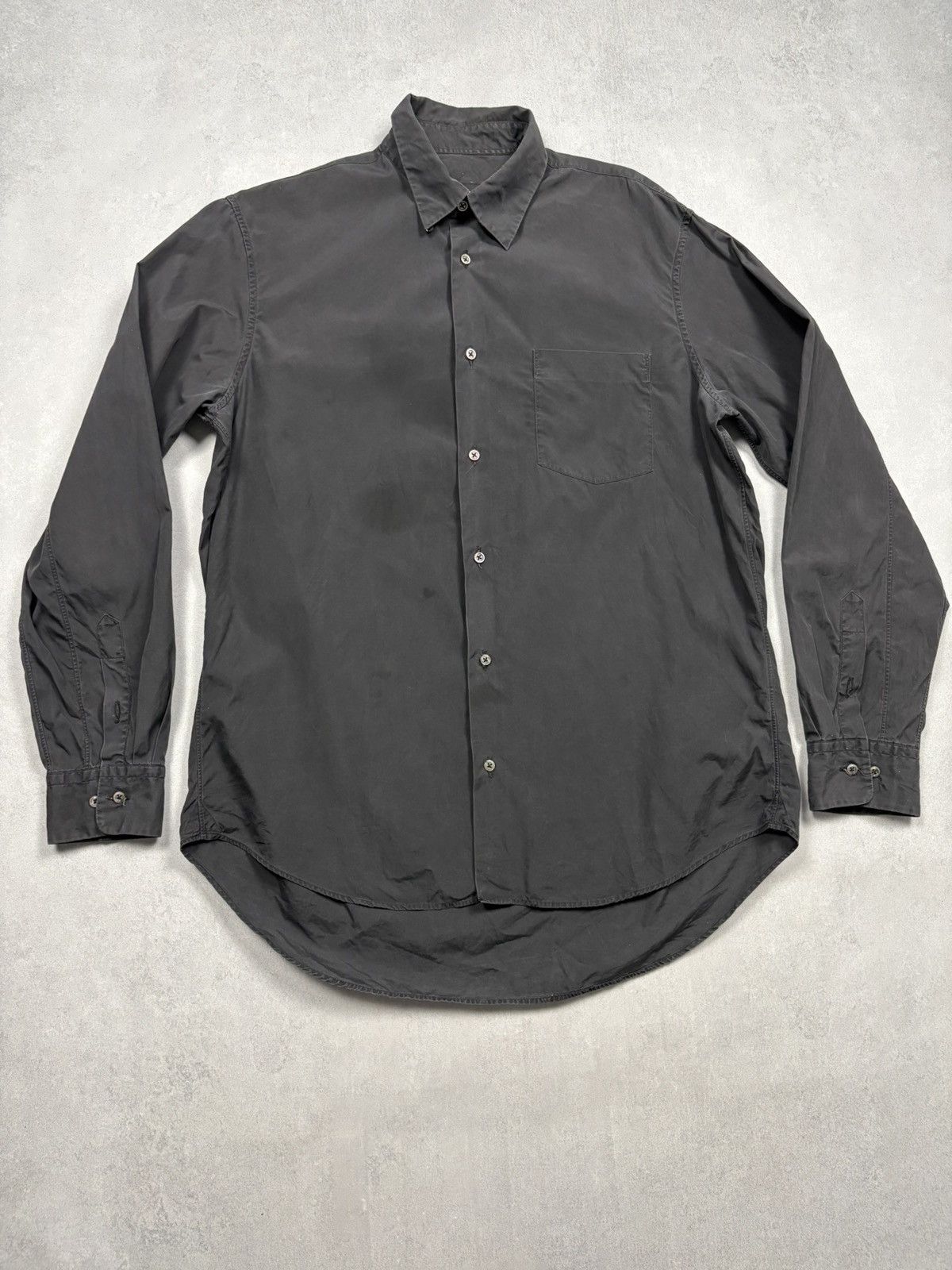 Jil Sander Jil Sander Black Button Up Shirt Tailor Made Italy Size 40 Size US L / EU 52-54 / 3 - 1 Thumbnail